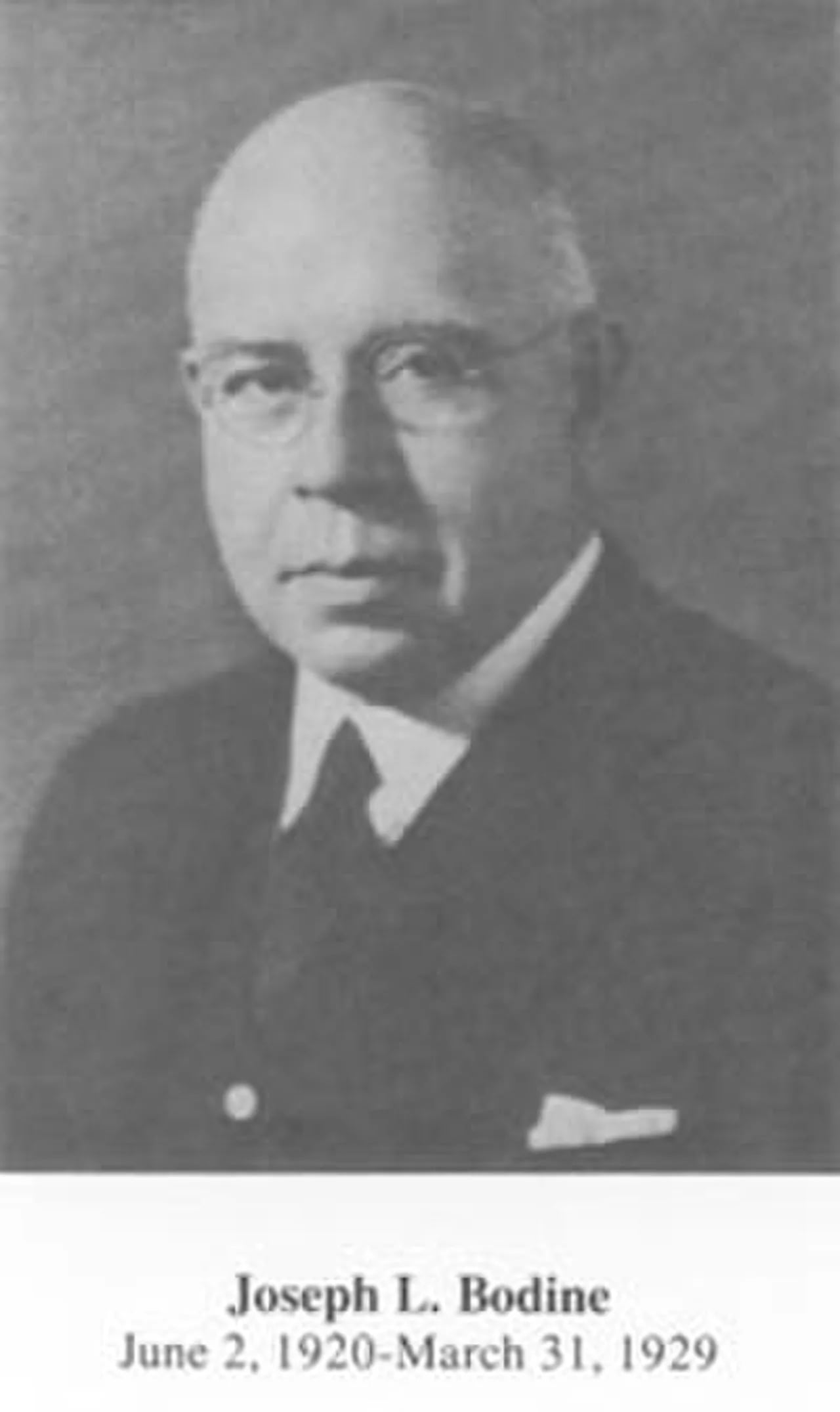 Portrait of Joseph Lamb Bodine (1883–1950) – memorial page