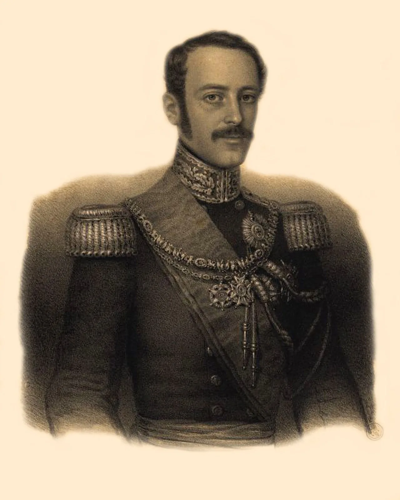 Porträt von José Trasimundo Mascarenhas Barreto, 7th Marquis of Fronteira (1802–1881) – Gedenkseite