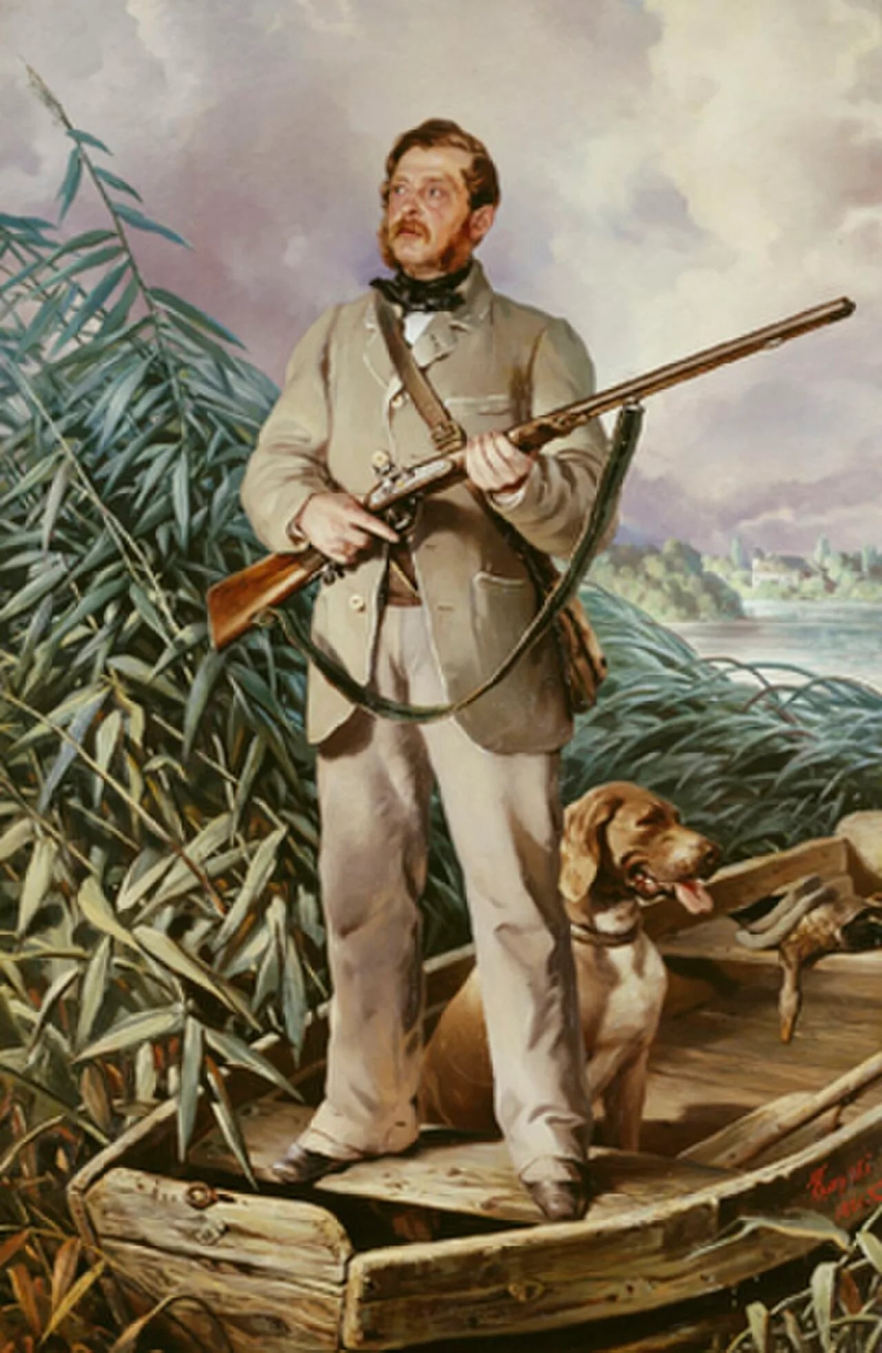 Porträt von Friedrich von Boxberg (1816–1871) – Gedenkseite