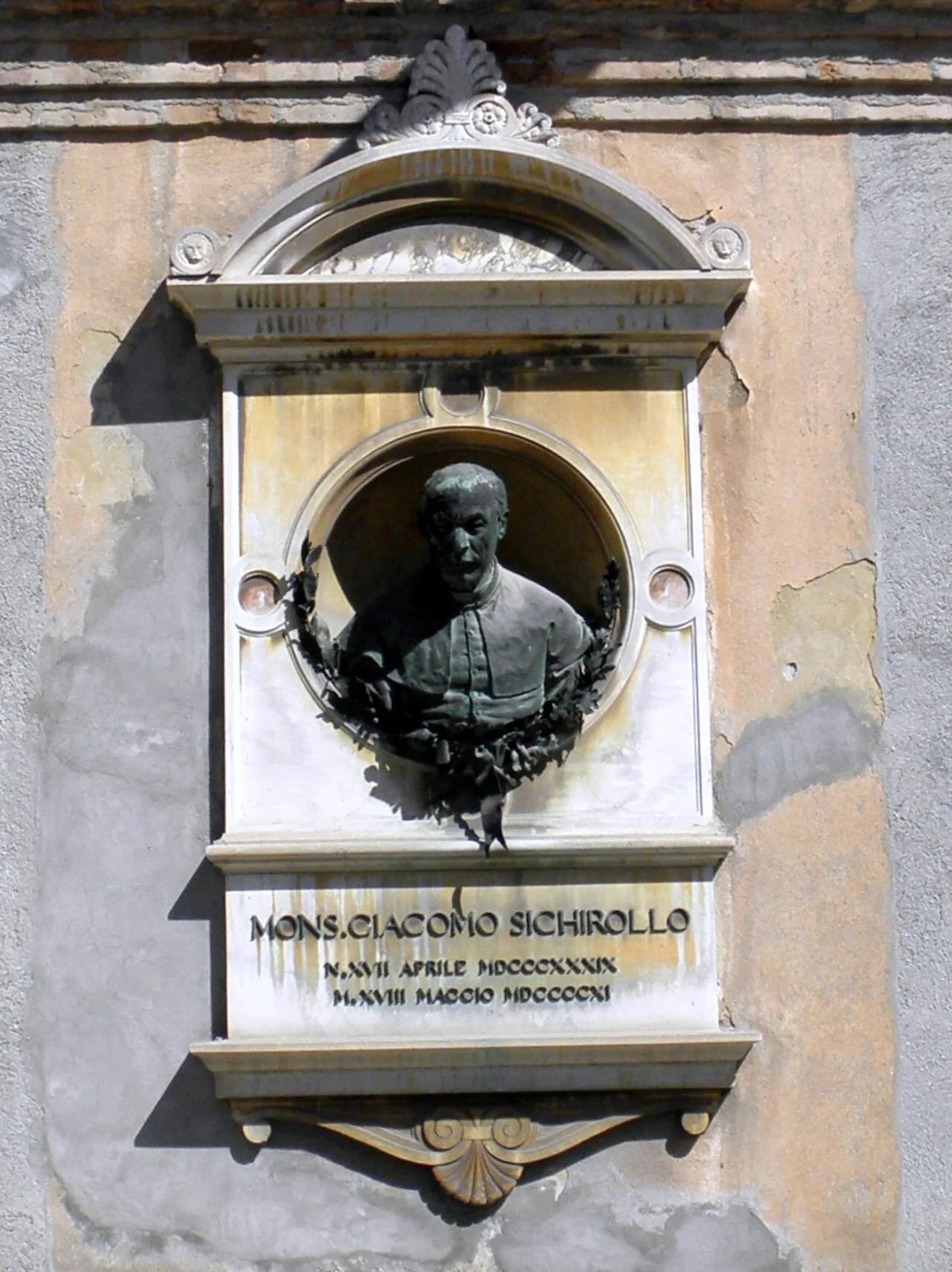 Portrait of Giacomo Sichirollo (1839–1911) – memorial page
