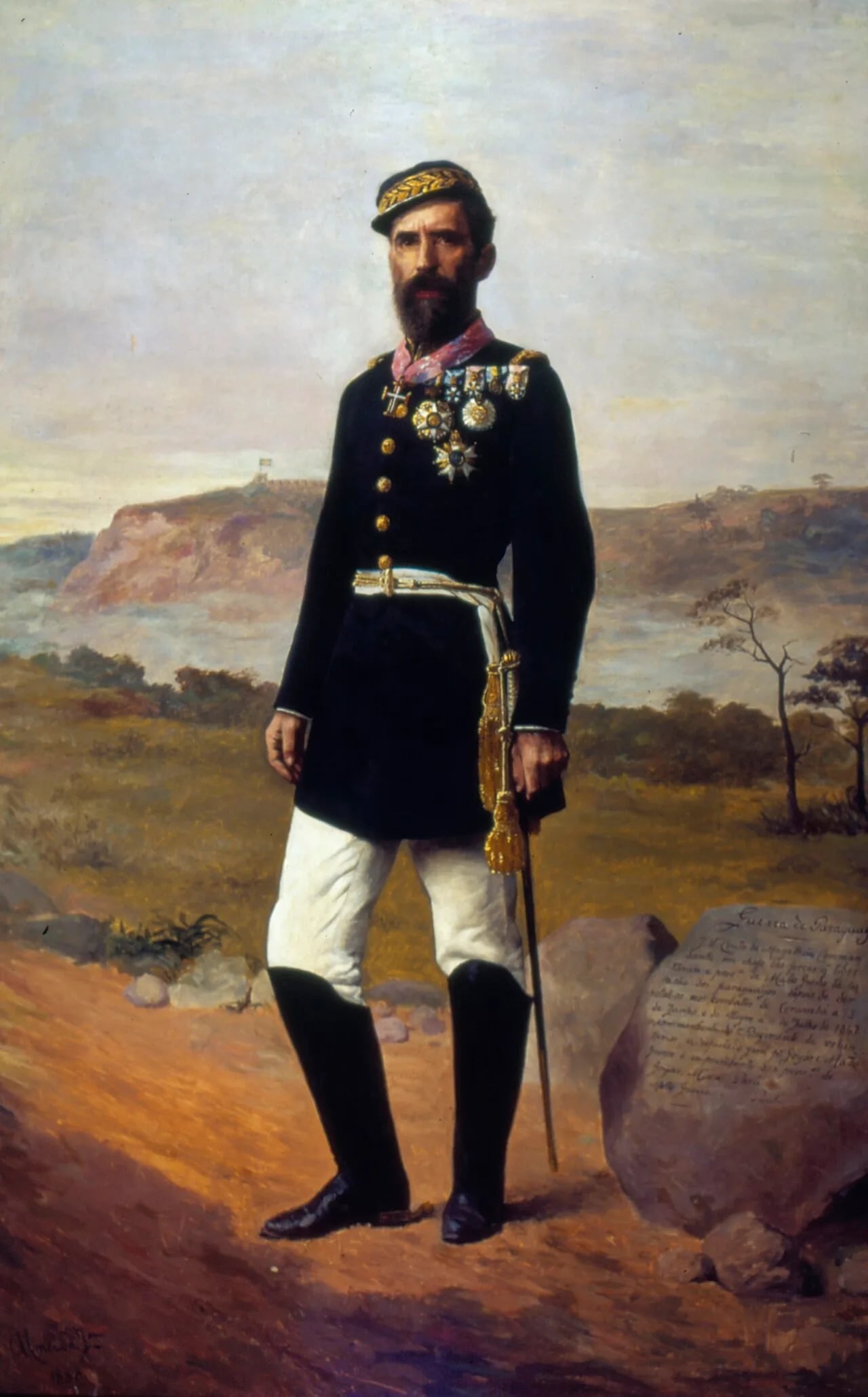 Porträt von José Vieira Couto de Magalhães (1837–1898) – Gedenkseite