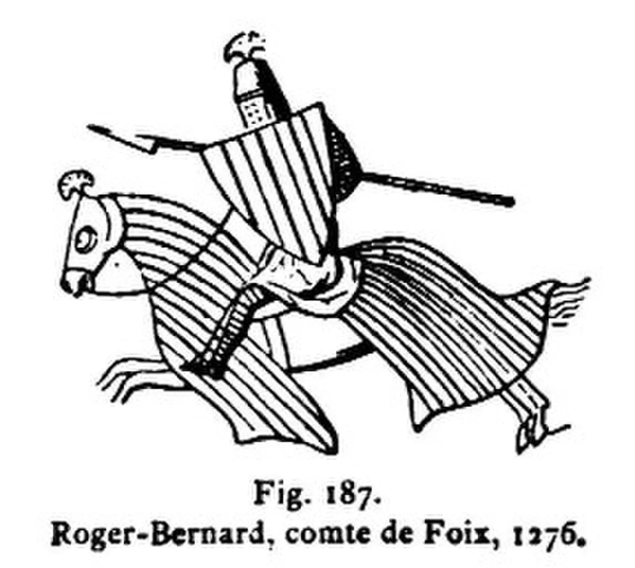 Porträt von Roger Bernard III. (1243–1302) – Gedenkseite