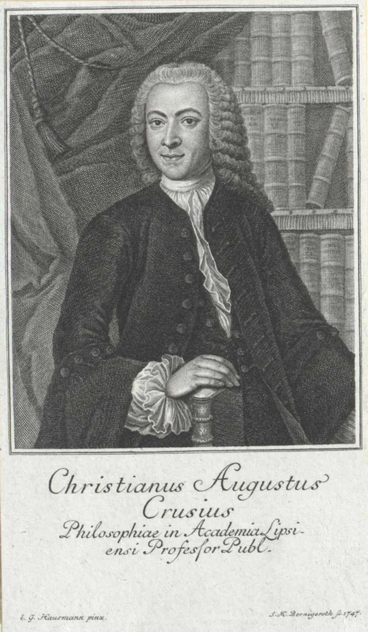 Porträt von Christian August Crusius (1715–1775) – Gedenkseite