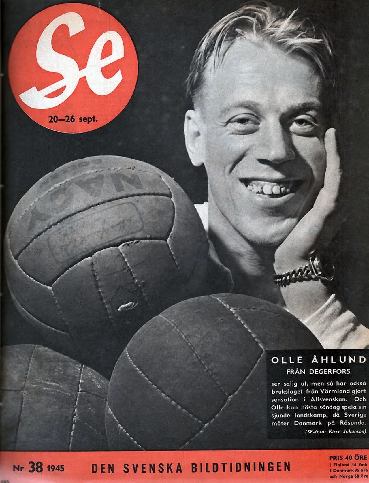 Porträt von Olle Åhlund (1920–1996) – Gedenkseite