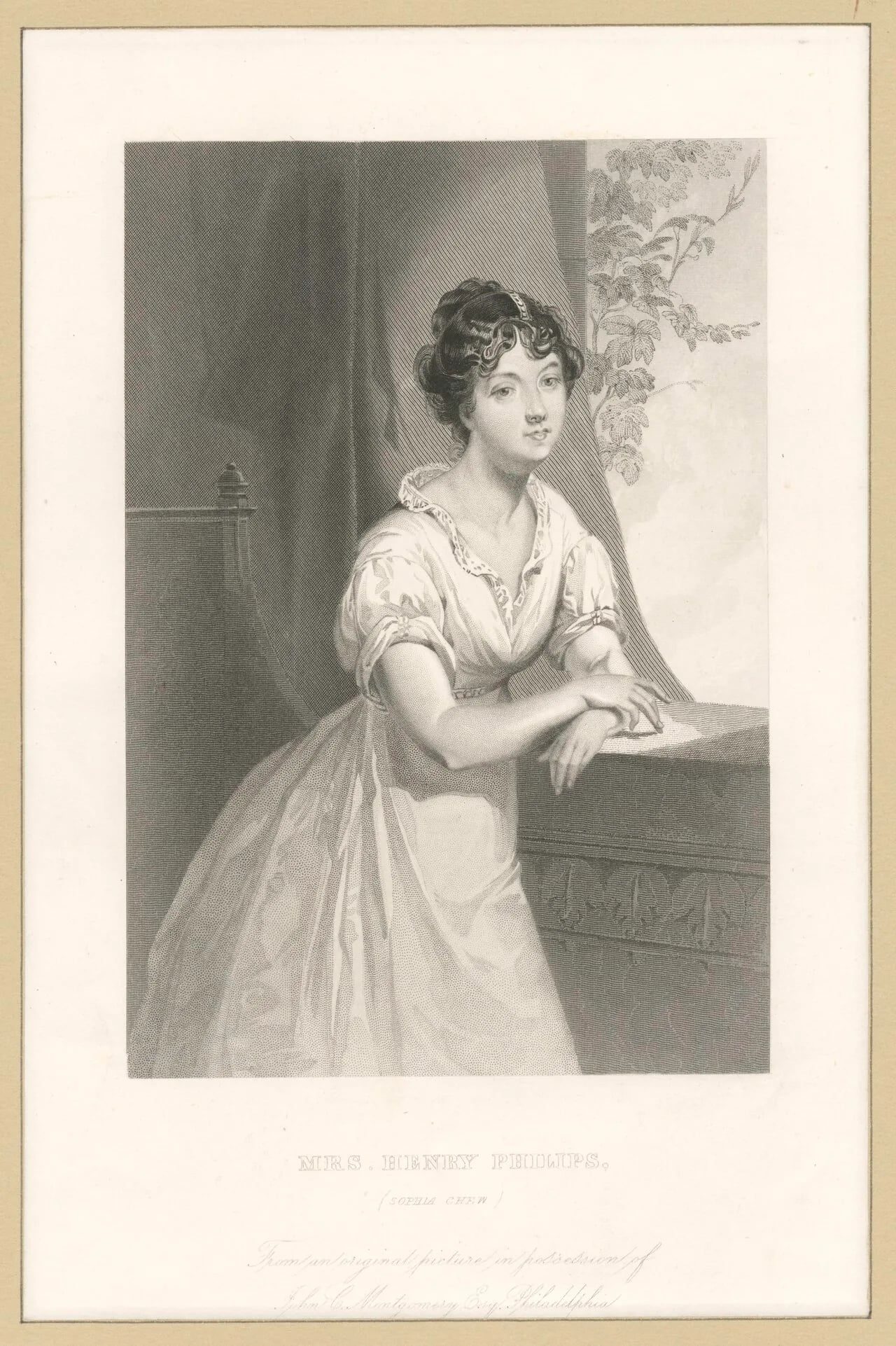 Portrait of Sophia Chew Phillips (1769–1836) – memorial page