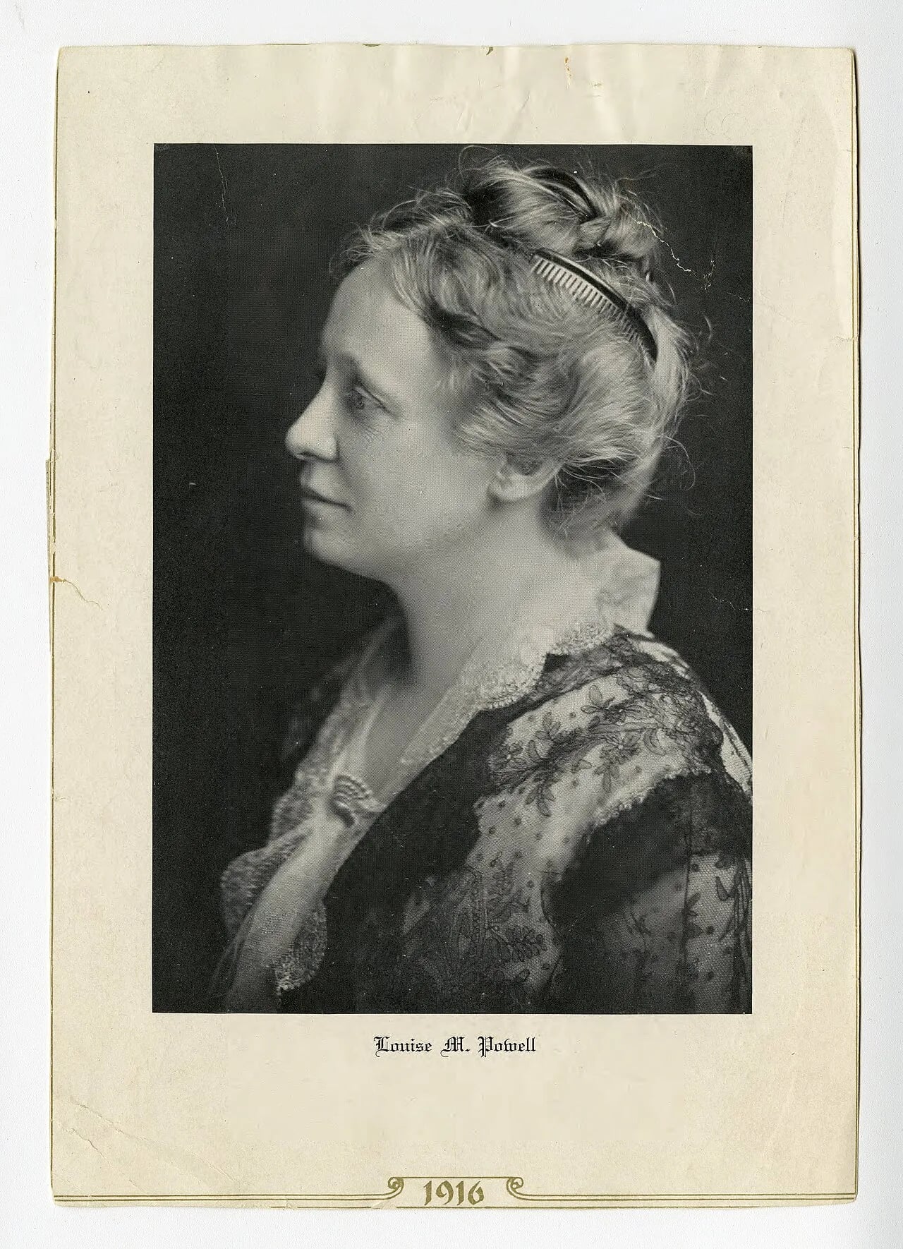 Porträt von Louise Mathilde Powell (1871–1943) – Gedenkseite
