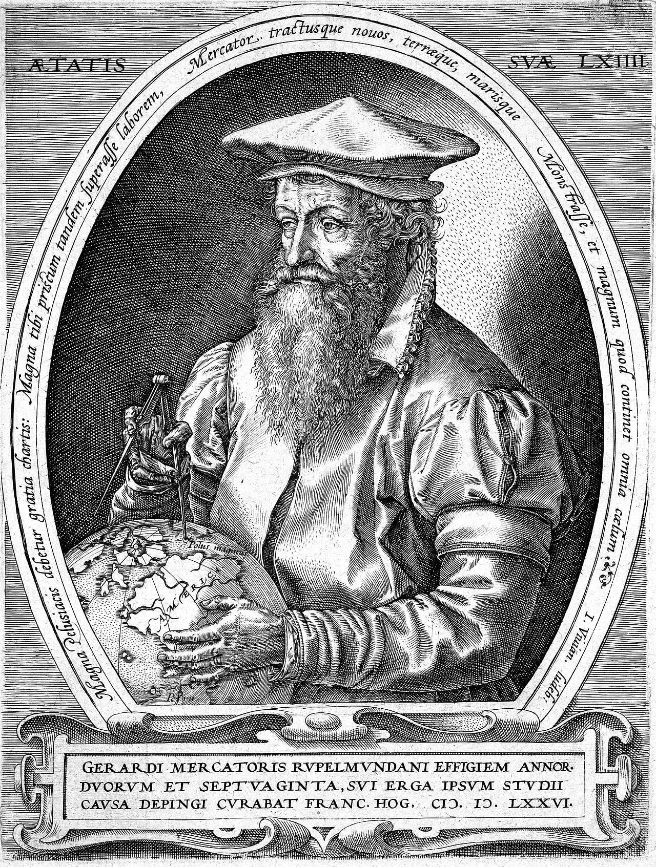 Porträt von Gerhard Mercator (1512–1594) – Gedenkseite