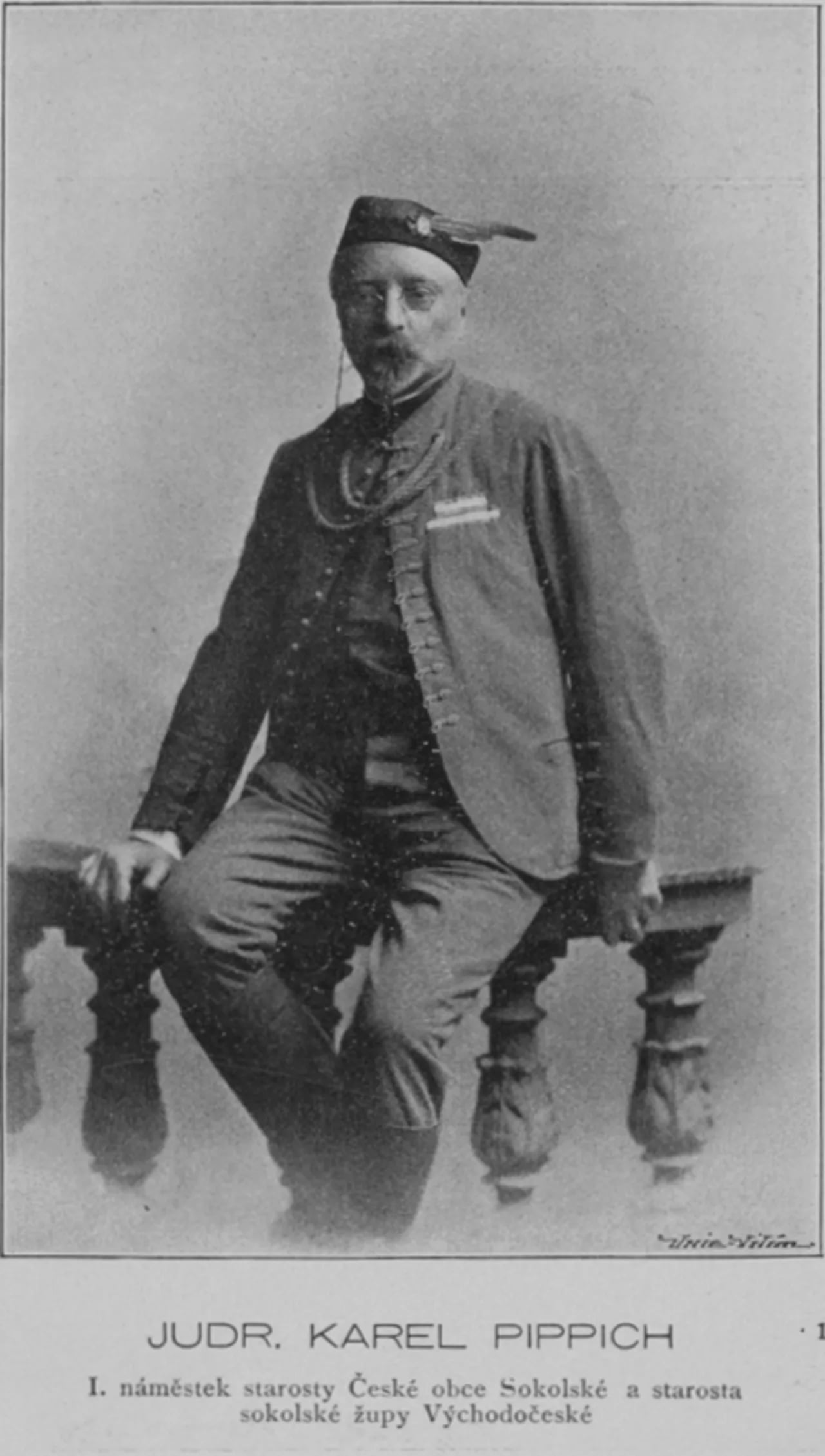 Porträt von Karel Pippich (1849–1921) – Gedenkseite