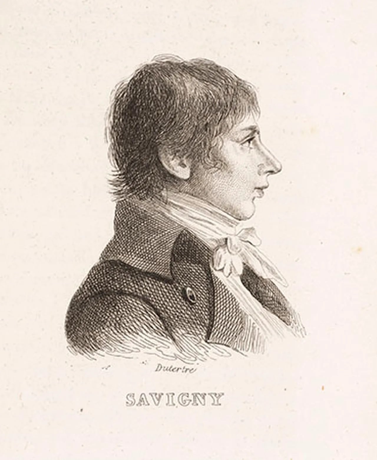 Porträt von Marie Jules César le Lorgne de Savigny (1777–1851) – Gedenkseite