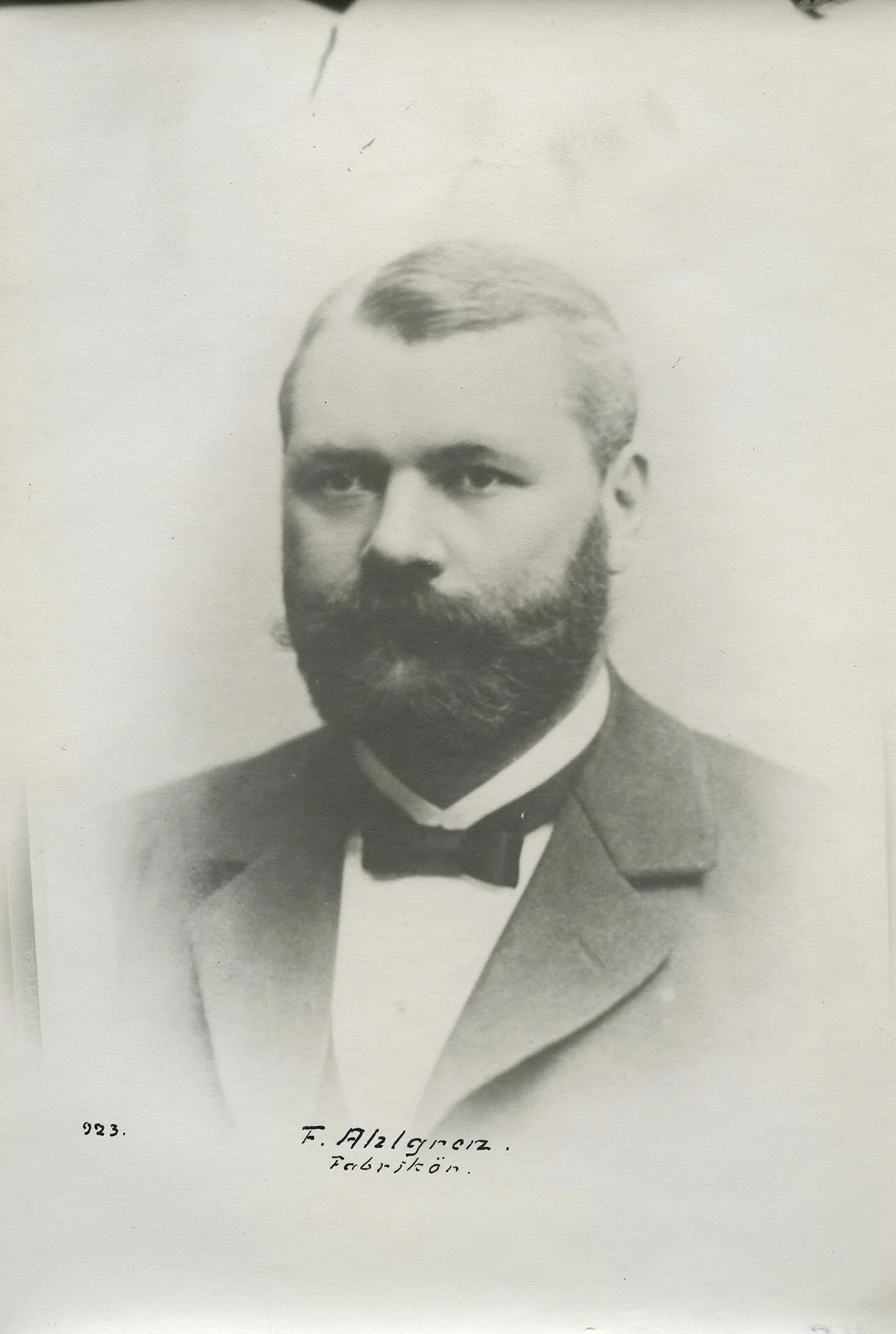 Porträt von Fredrik Ahlgren (1858–1907) – Gedenkseite