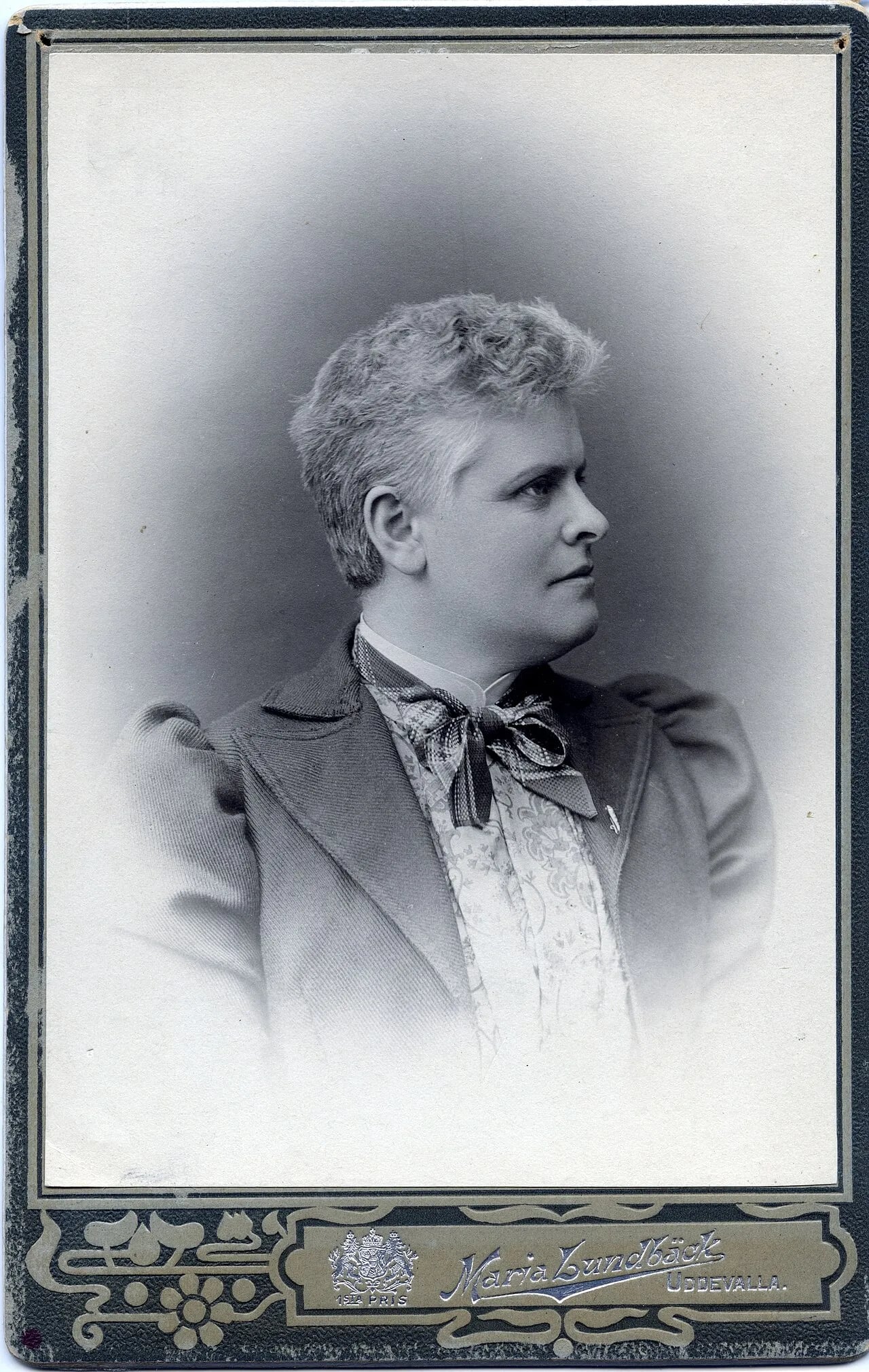 Porträt von Maria Lundback (1857–1927) – Gedenkseite