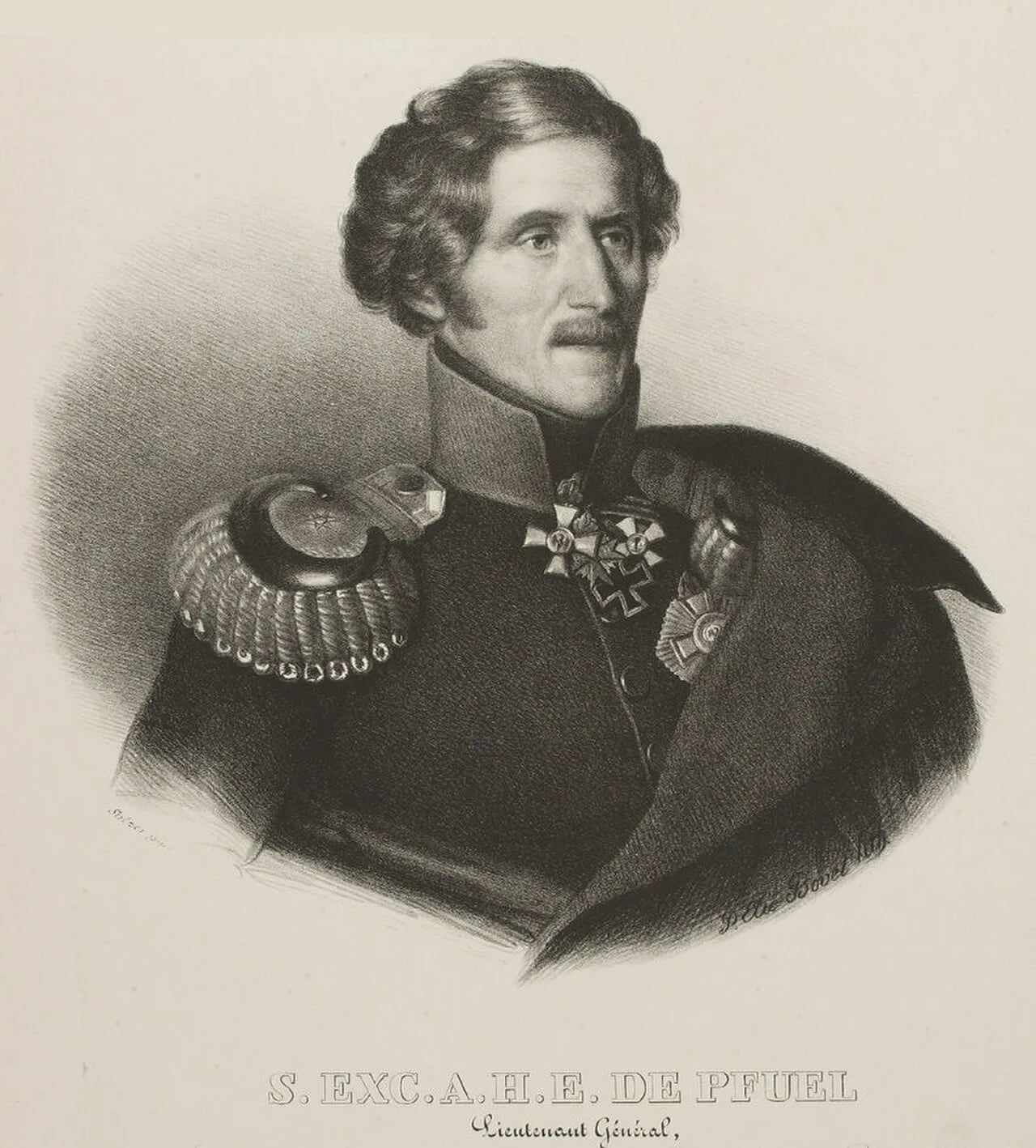 Porträt von Ernst von Pfuel (1779–1866) – Gedenkseite