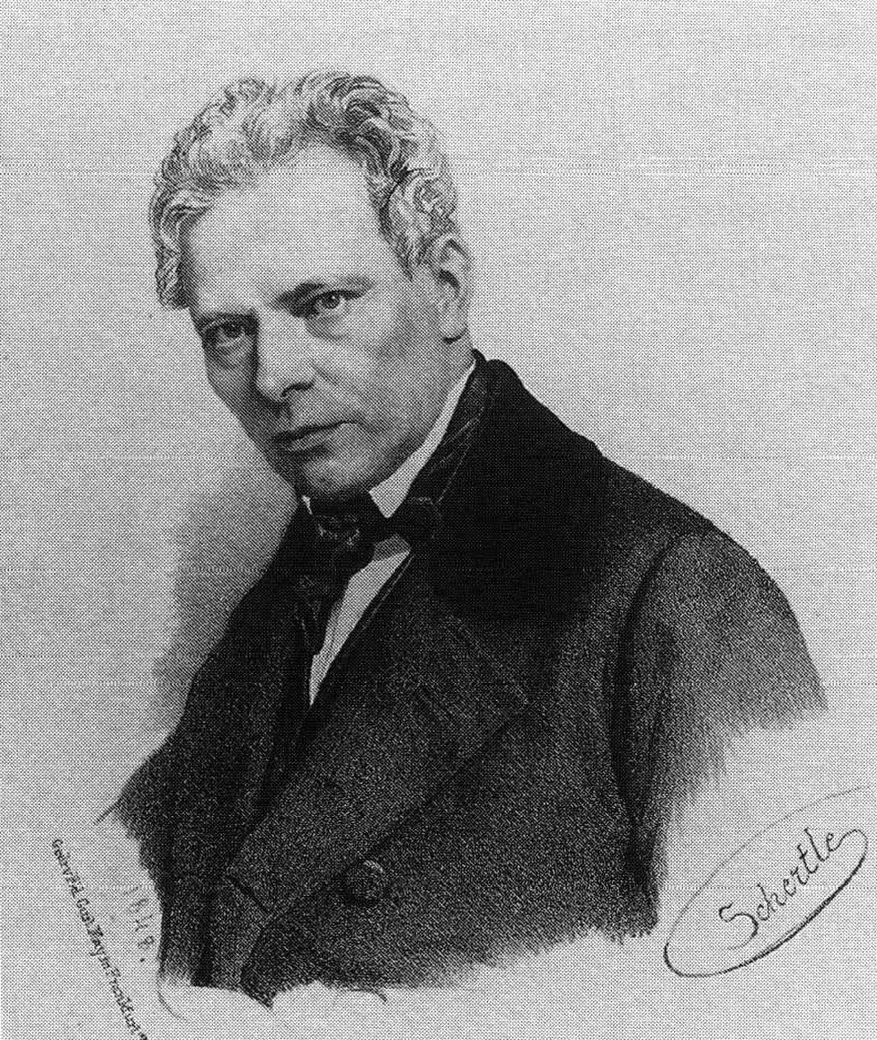 Porträt von Carl Theodor Welcker (1790–1869) – Gedenkseite