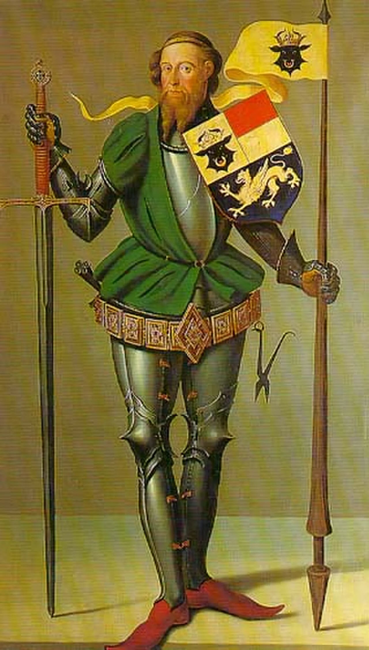 Porträt von Albrecht II. (1318–1379) – Gedenkseite
