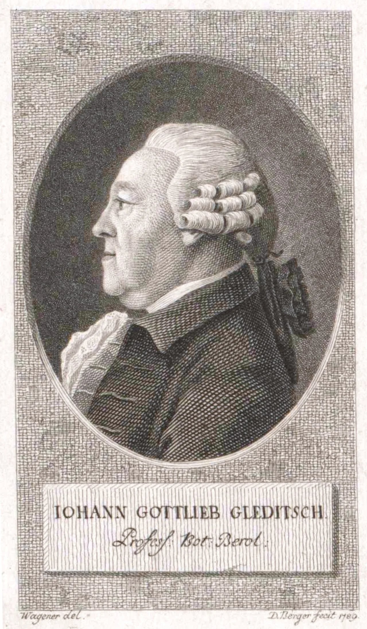 Portrait of Johann Gottlieb Gleditsch (1714–1786) – memorial page
