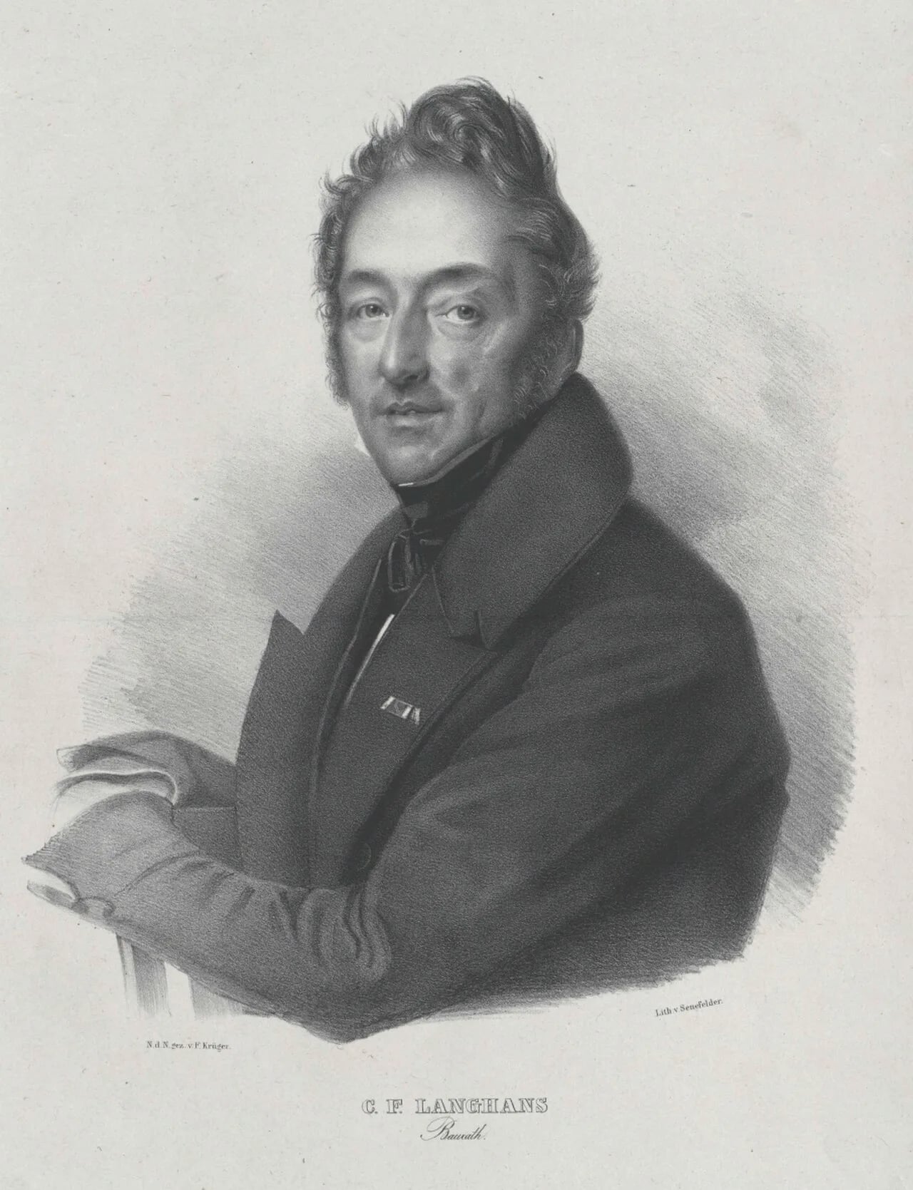 Portrait of Carl Ferdinand Langhans (1782–1869) – memorial page