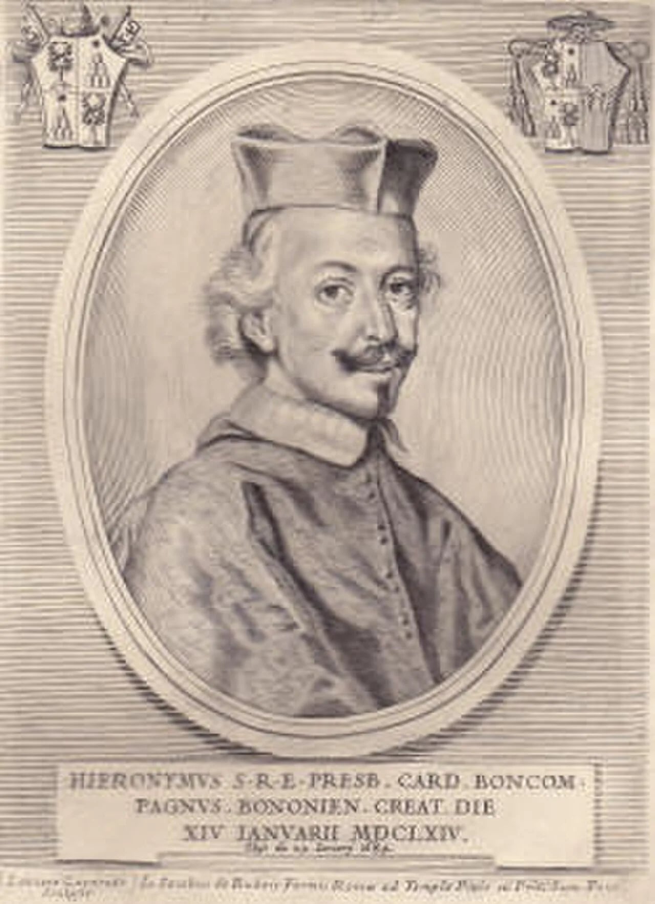 Porträt von Girolamo Boncompagni (1622–1684) – Gedenkseite