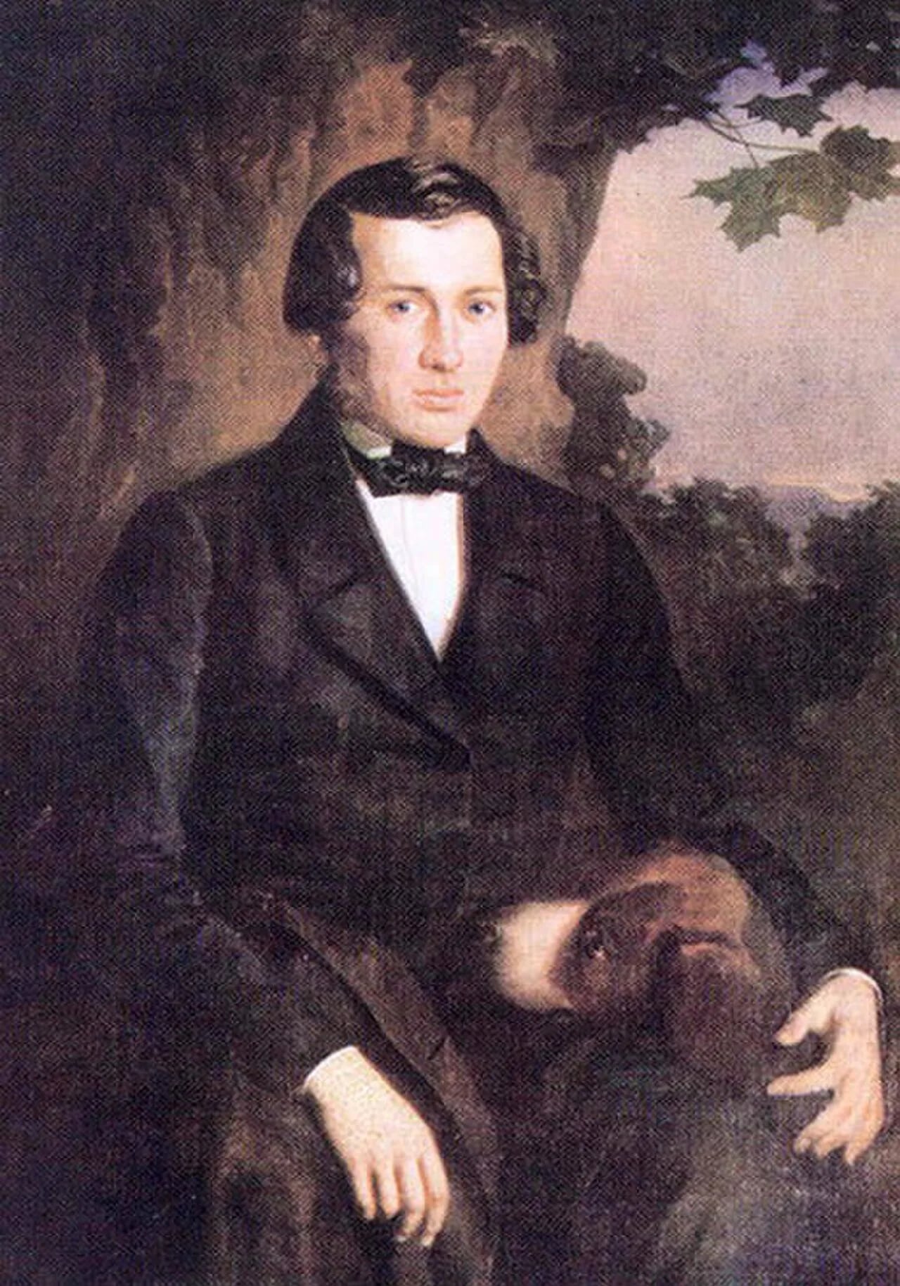 Porträt von Jewhen Hrebinka (1812–1848) – Gedenkseite