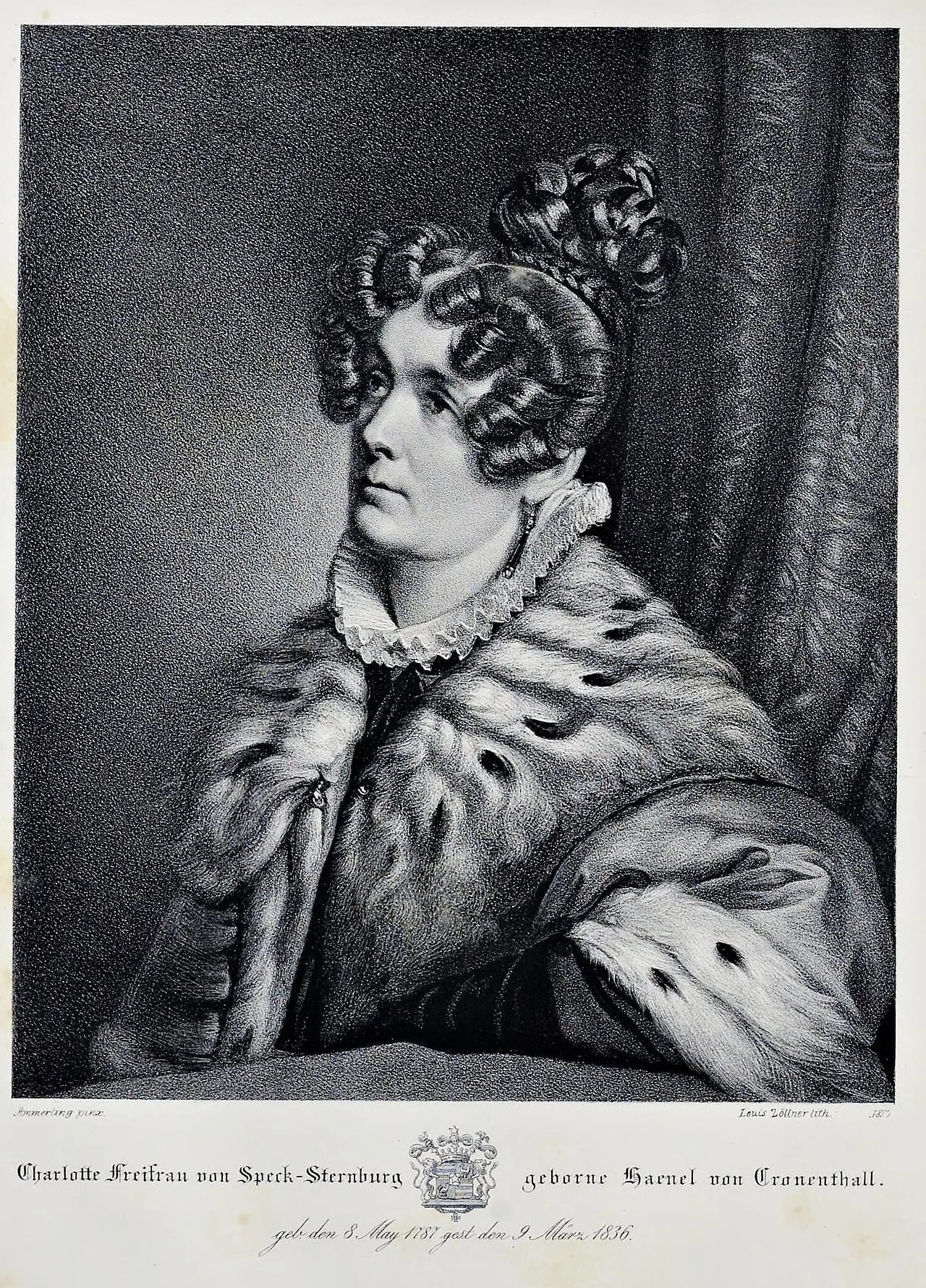 Porträt von Charlotte Speck von Sternburg (1787–1836) – Gedenkseite