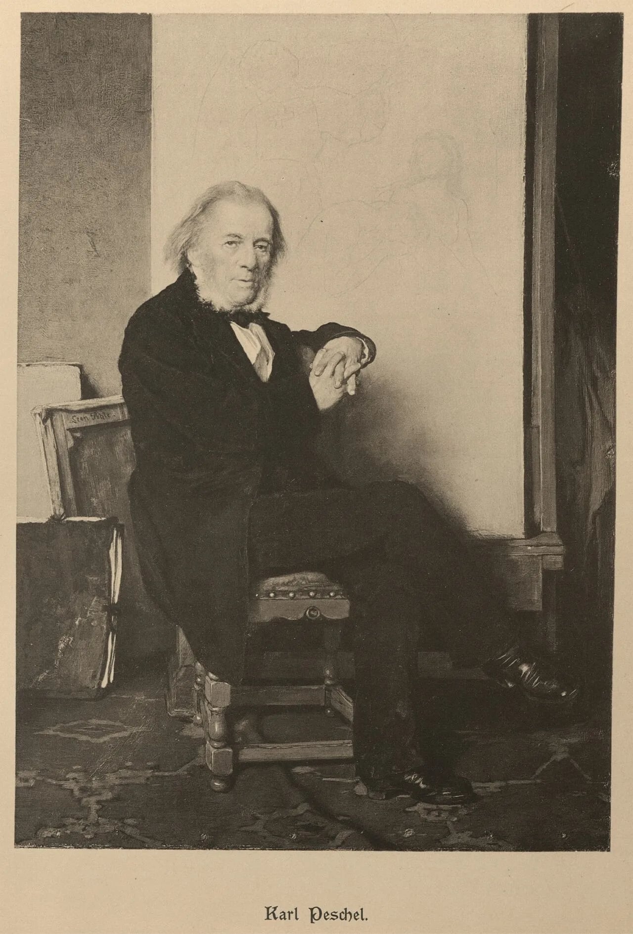 Porträt von Carl Gottlieb Peschel (1798–1879) – Gedenkseite