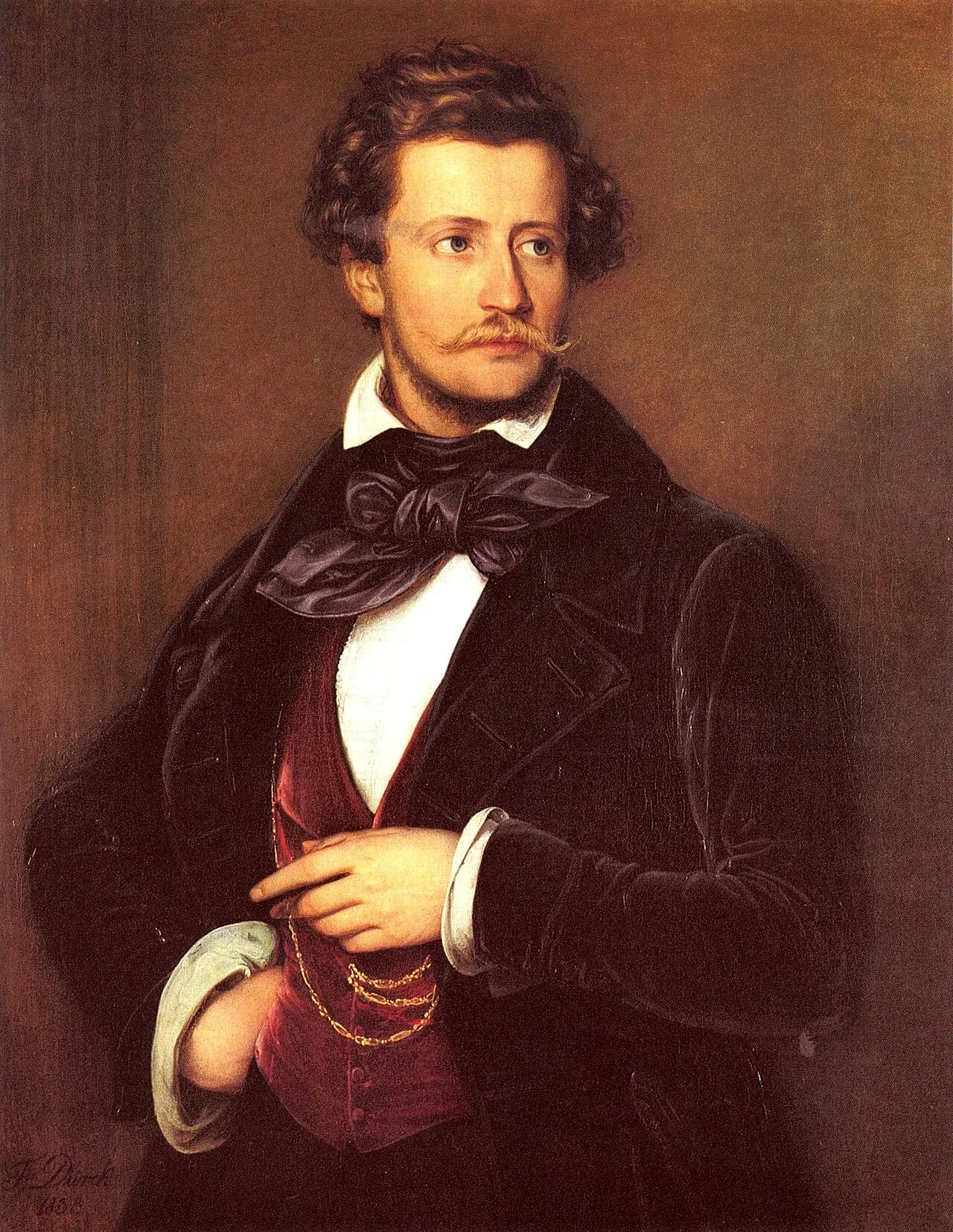 Portrait of Franz Hanfstaengl (1804–1877) – memorial page