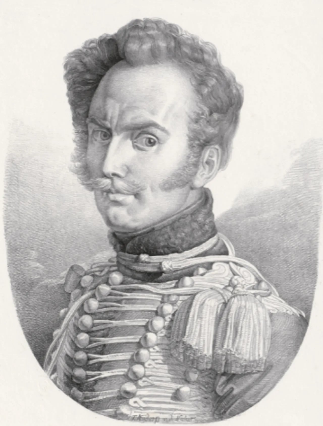 Porträt von Franz Josef Prinz zu Salm-Salm (1801–1842) – Gedenkseite