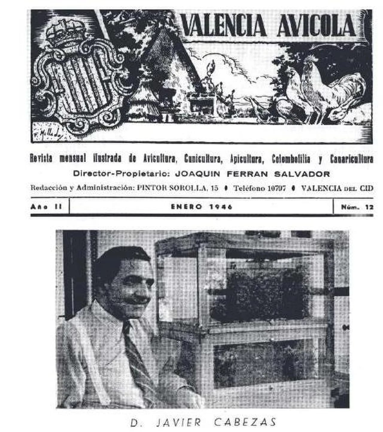 Portrait of Javier Cabezas Montemayor (1891–1958) – memorial page