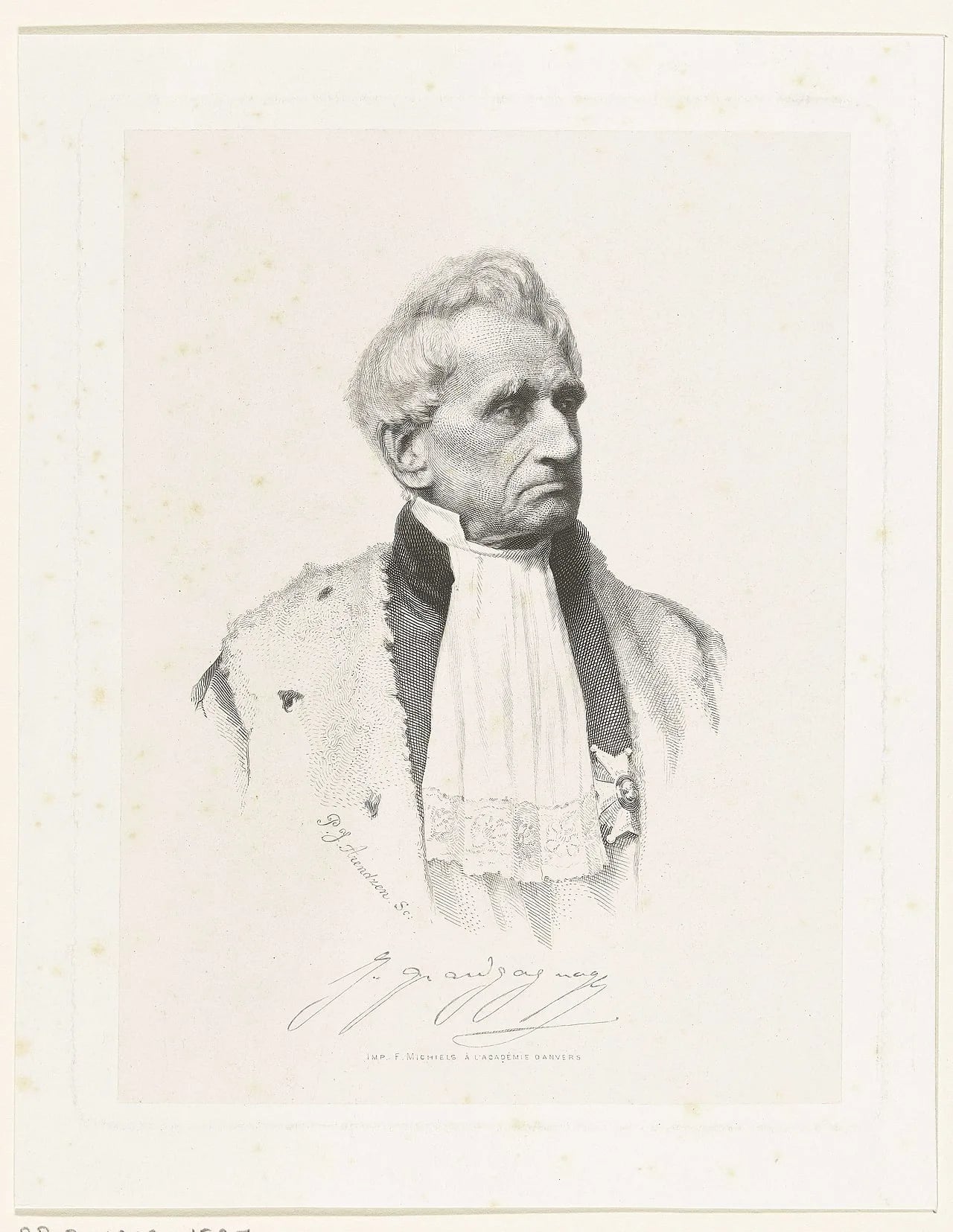 Porträt von Joseph Grandgagnage (1797–1877) – Gedenkseite