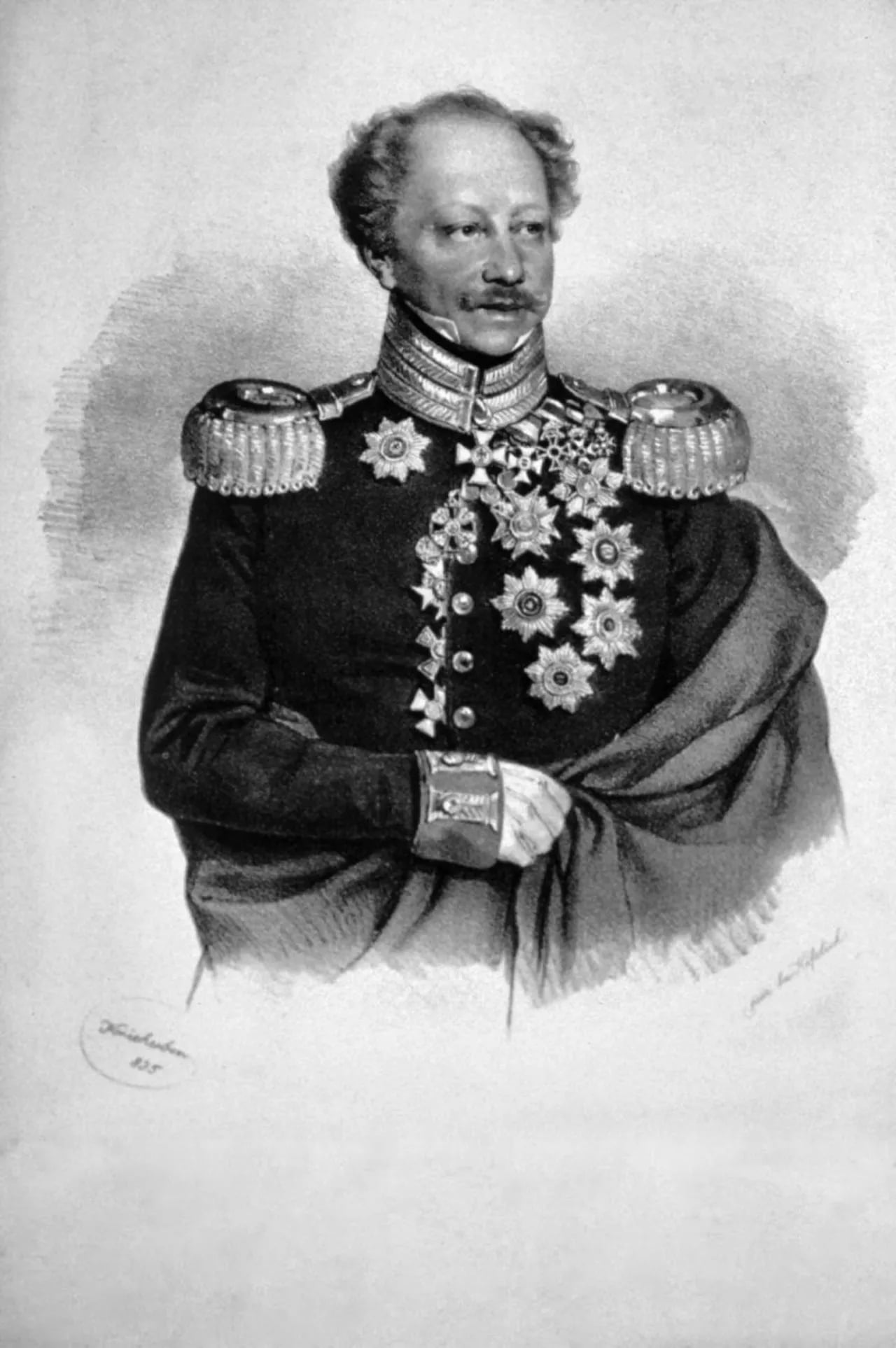 Porträt von Friedrich Karl von Tettenborn (1778–1845) – Gedenkseite