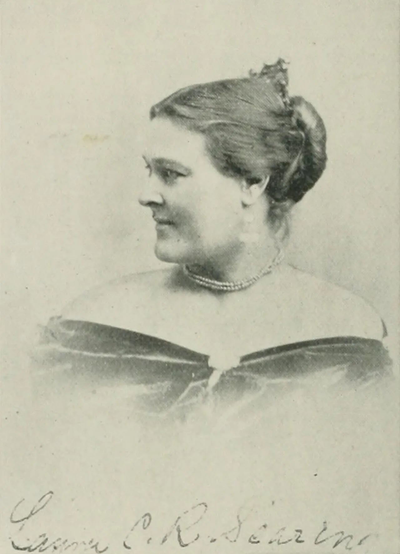 Porträt von Laura Redden Searing (1839–1923) – Gedenkseite
