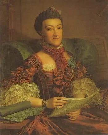 Porträt von Charlotte Sophie von Sachsen-Coburg-Saalfeld (1731–1810) – Gedenkseite