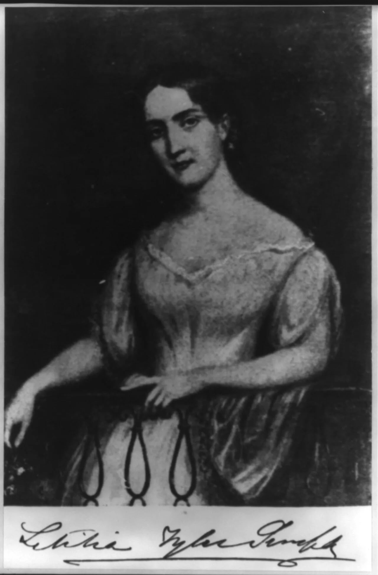 Porträt von Letitia Tyler Semple (1821–1907) – Gedenkseite