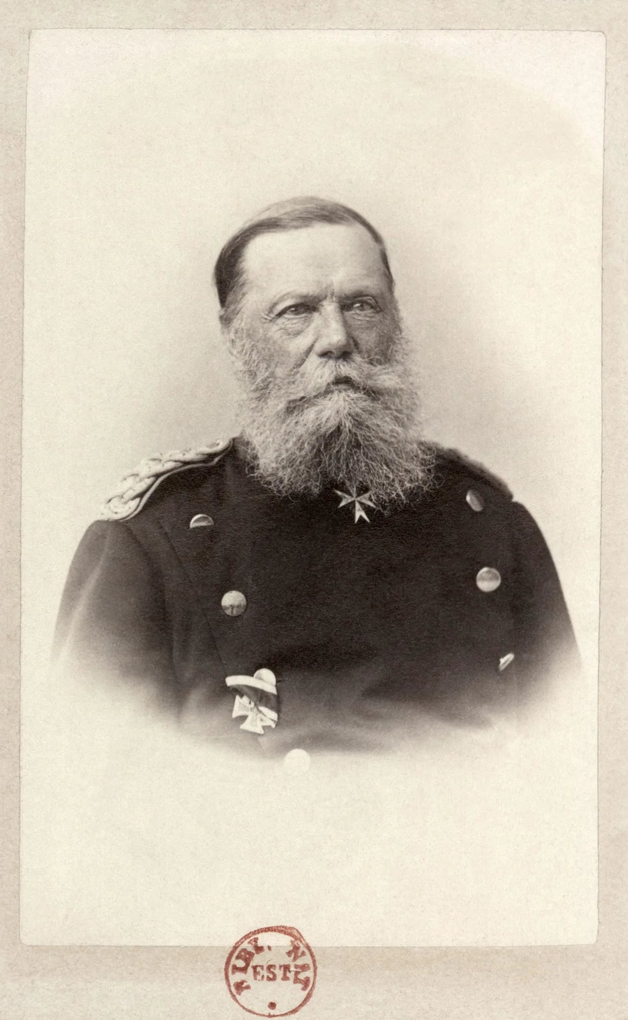 Porträt von Eduard Vogel von Falckenstein (1797–1885) – Gedenkseite