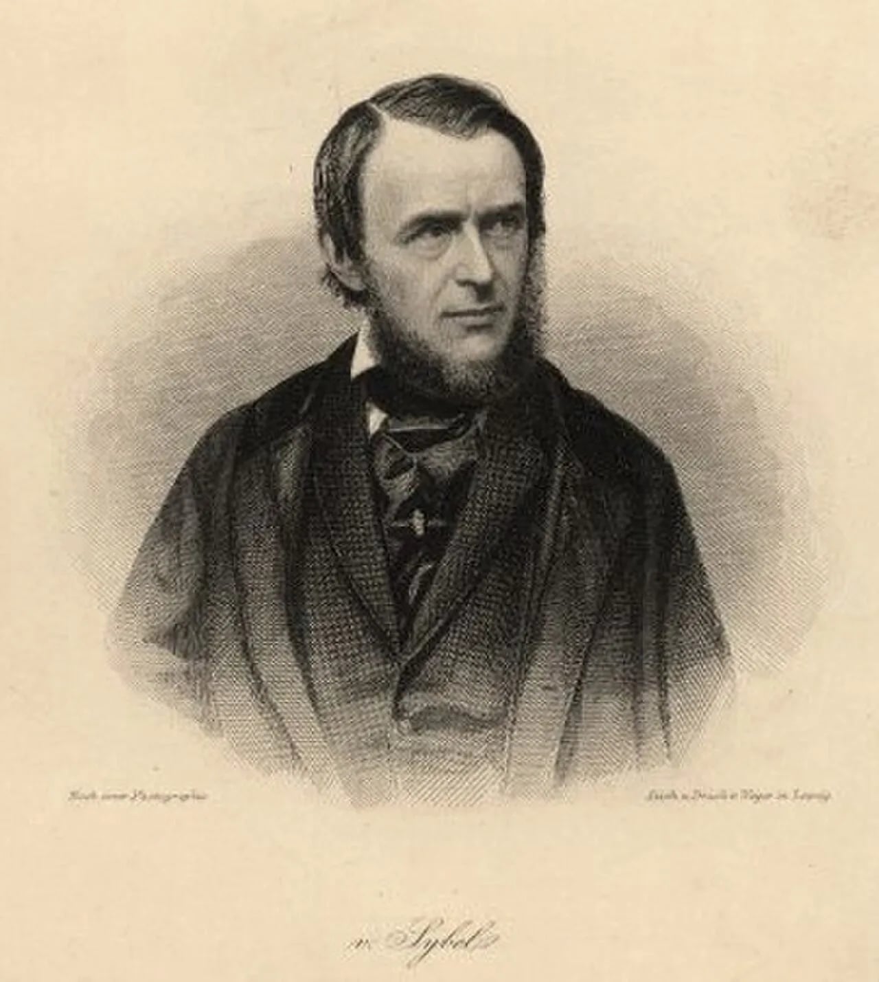 Porträt von Heinrich von Sybel (1817–1895) – Gedenkseite