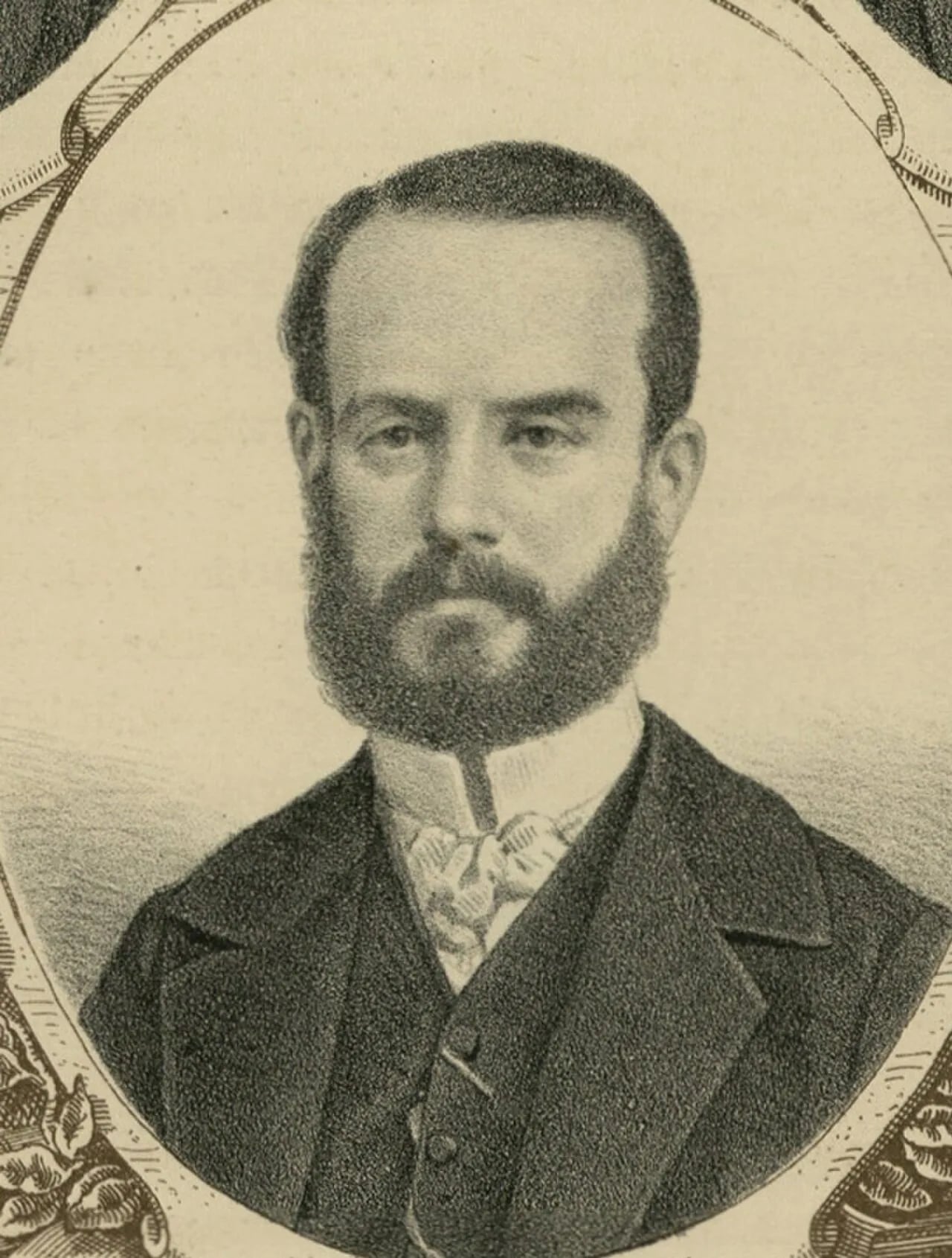 Porträt von Luis Gómez de Terán (1834–1869) – Gedenkseite