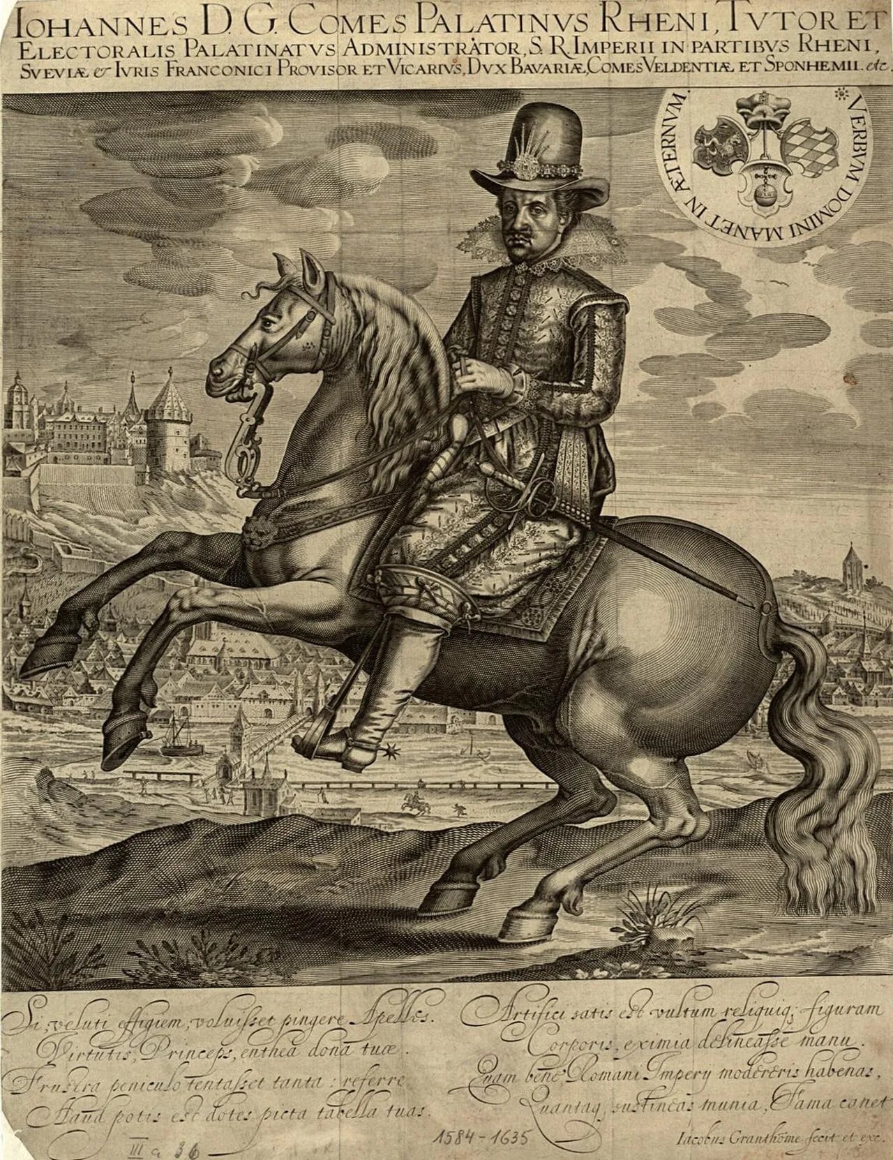Porträt von Johann II. (1584–1635) – Gedenkseite