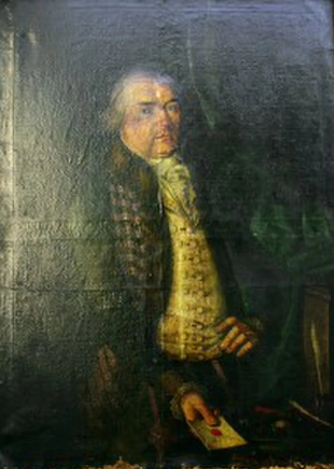 Porträt von János Almásy (1691–1765) – Gedenkseite