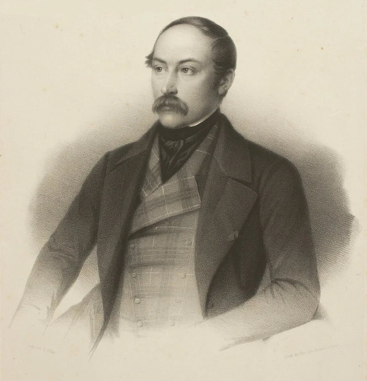 Porträt von Adolf Heinrich von Arnim-Boitzenburg (1803–1868) – Gedenkseite