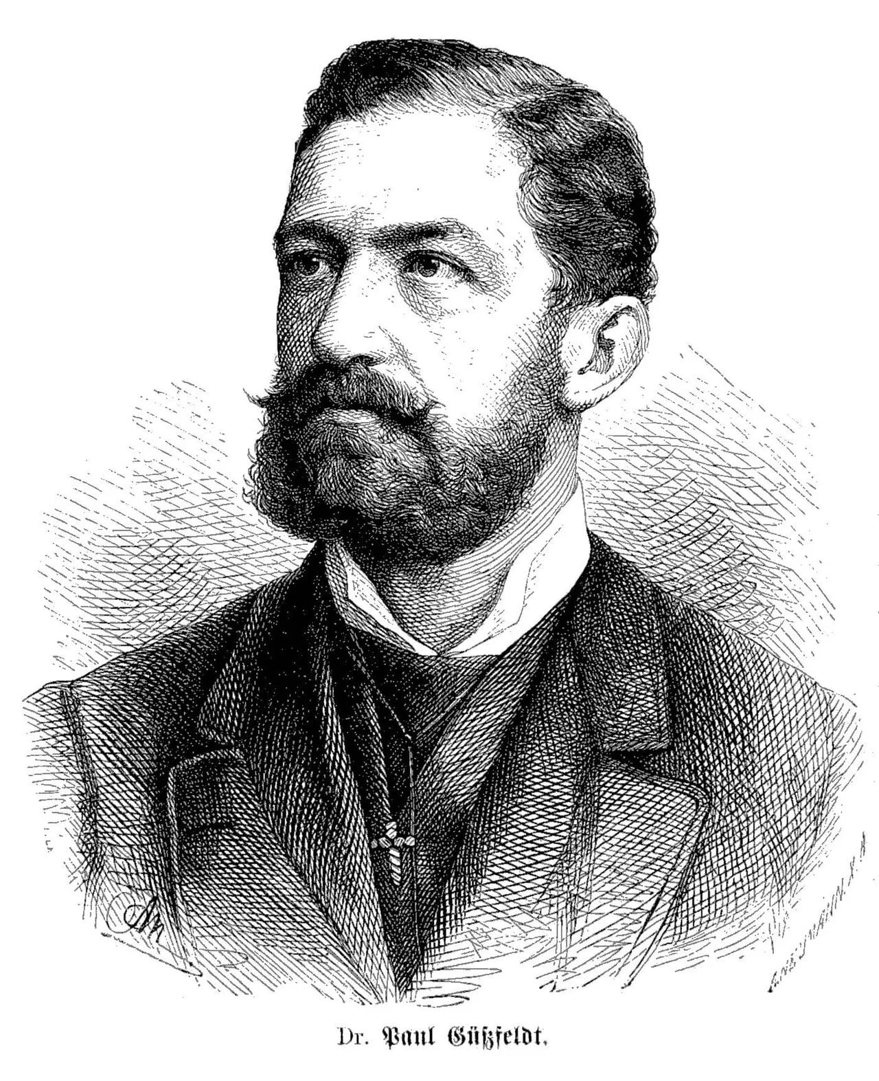 Portrait of Paul Güßfeldt (1840–1920) – memorial page