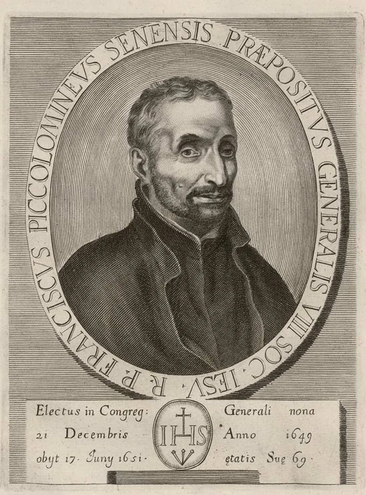 Porträt von Francesco Piccolomini (1582–1651) – Gedenkseite