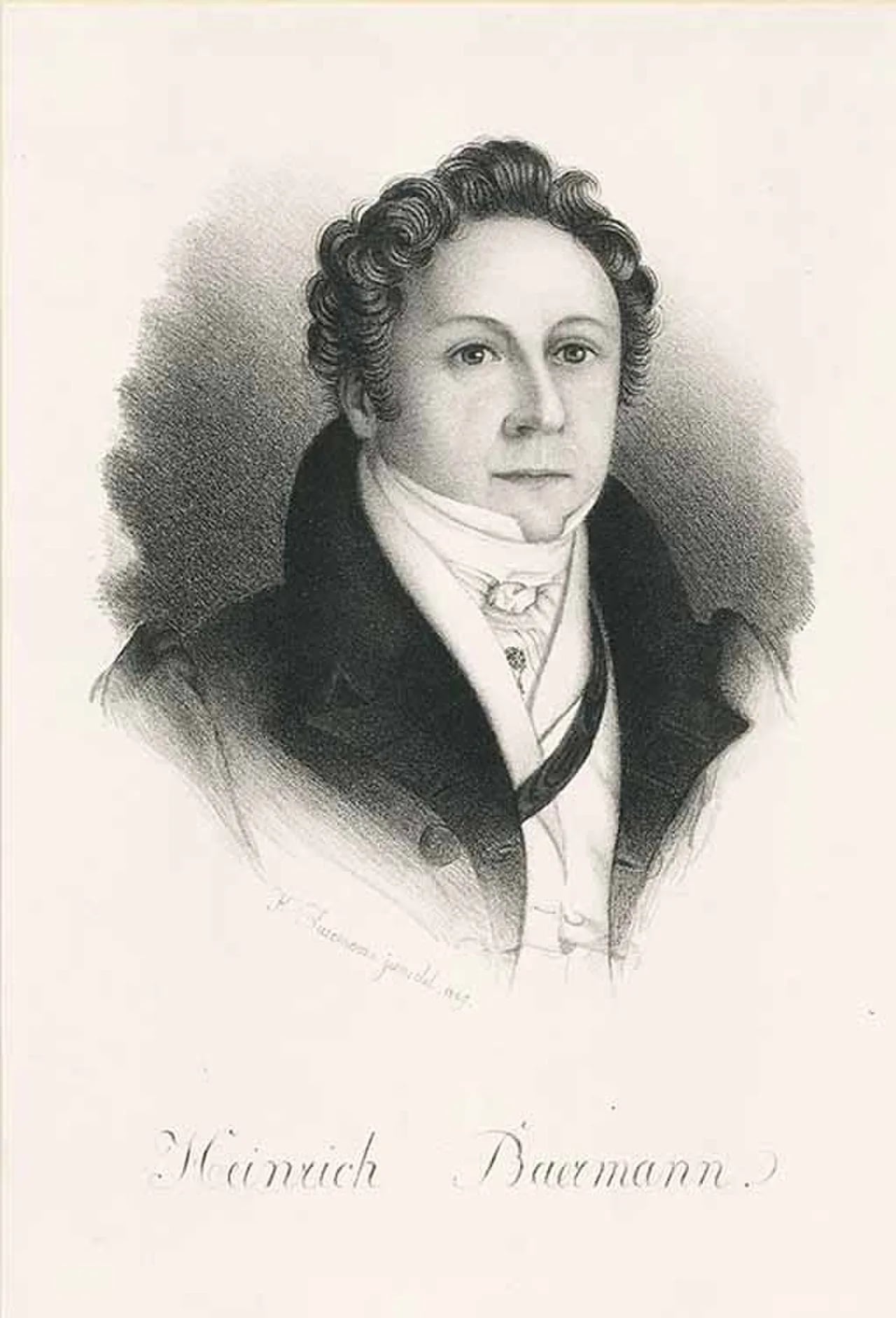 Portrait of Heinrich Joseph Baermann (1784–1847) – memorial page