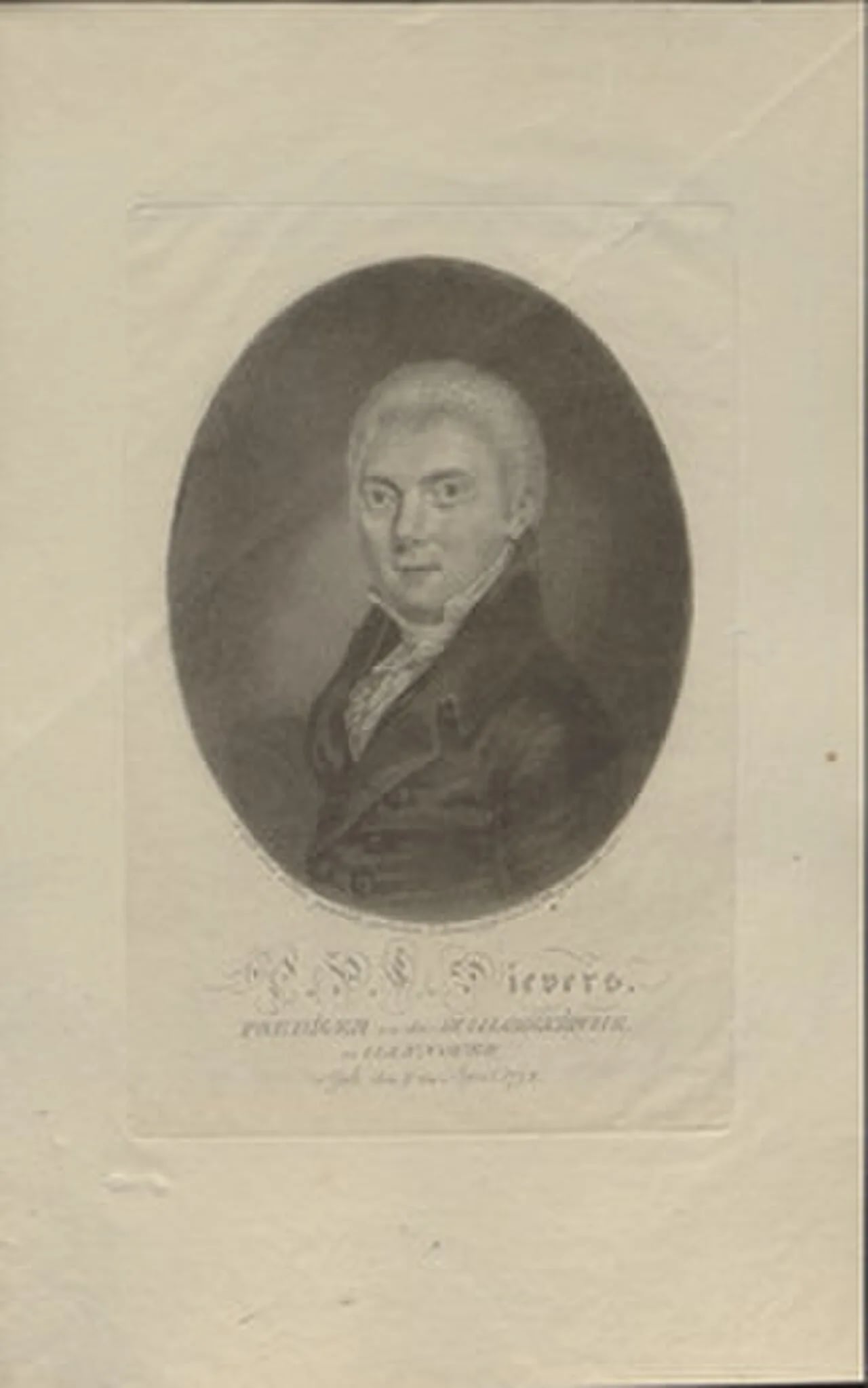 Porträt von Philipp Heinrich Friedrich Sievers (1774–1845) – Gedenkseite