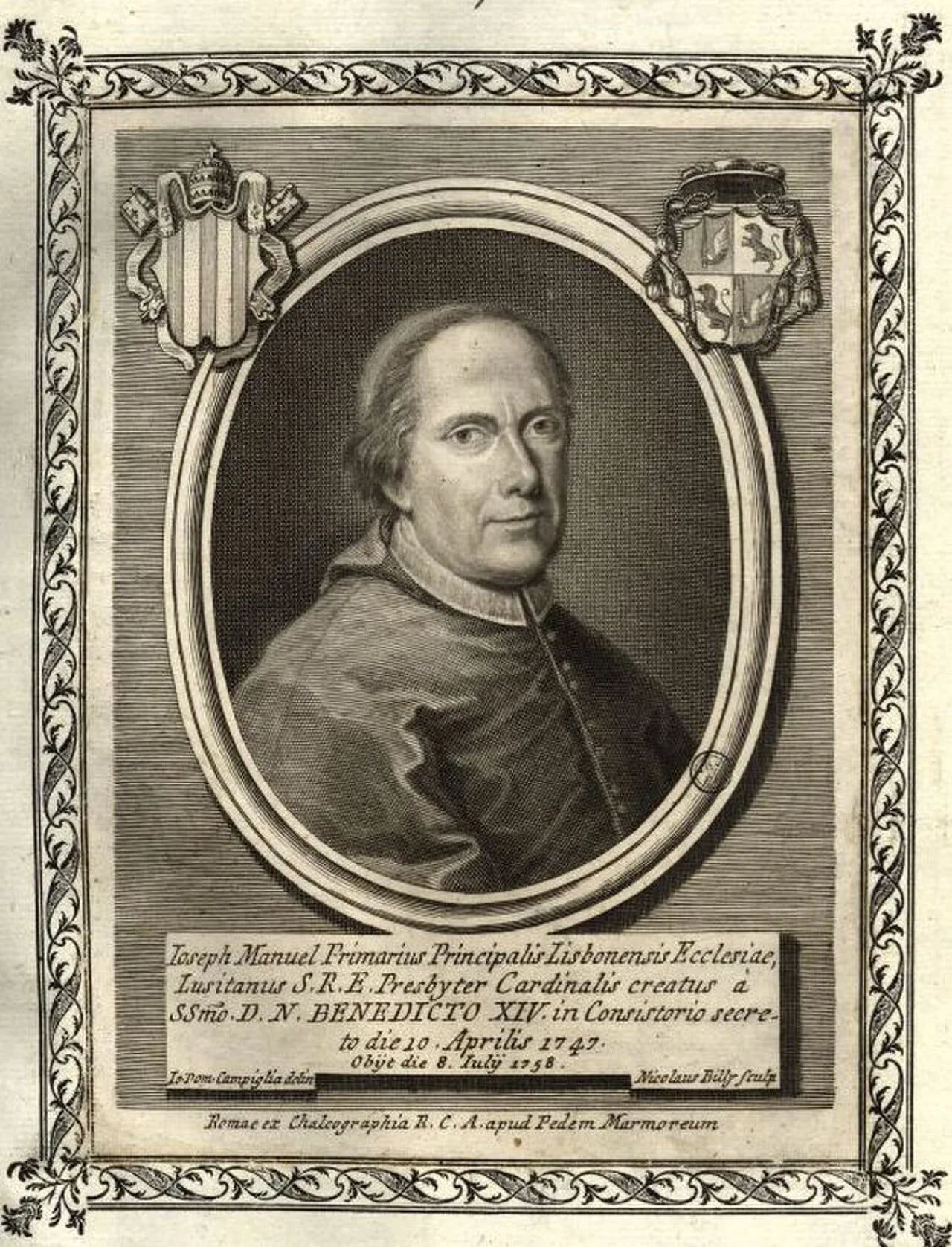Portrait of José Manuel da Câmara de Atalaia (1686–1758) – memorial page