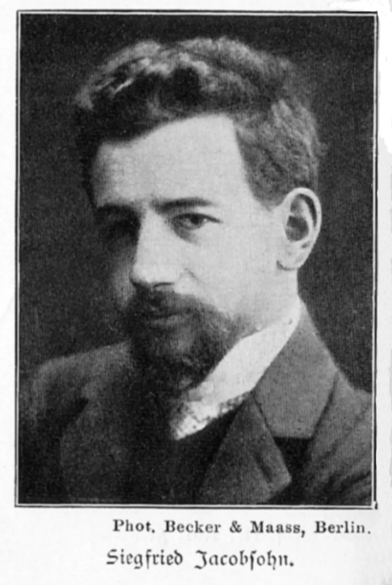 Portrait of Siegfried Jacobsohn (1881–1926) – memorial page