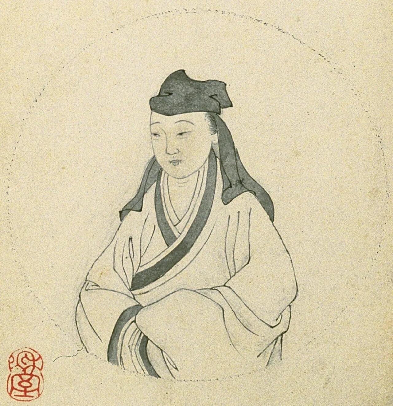 Porträt von Liu Rushi (1618–1664) – Gedenkseite
