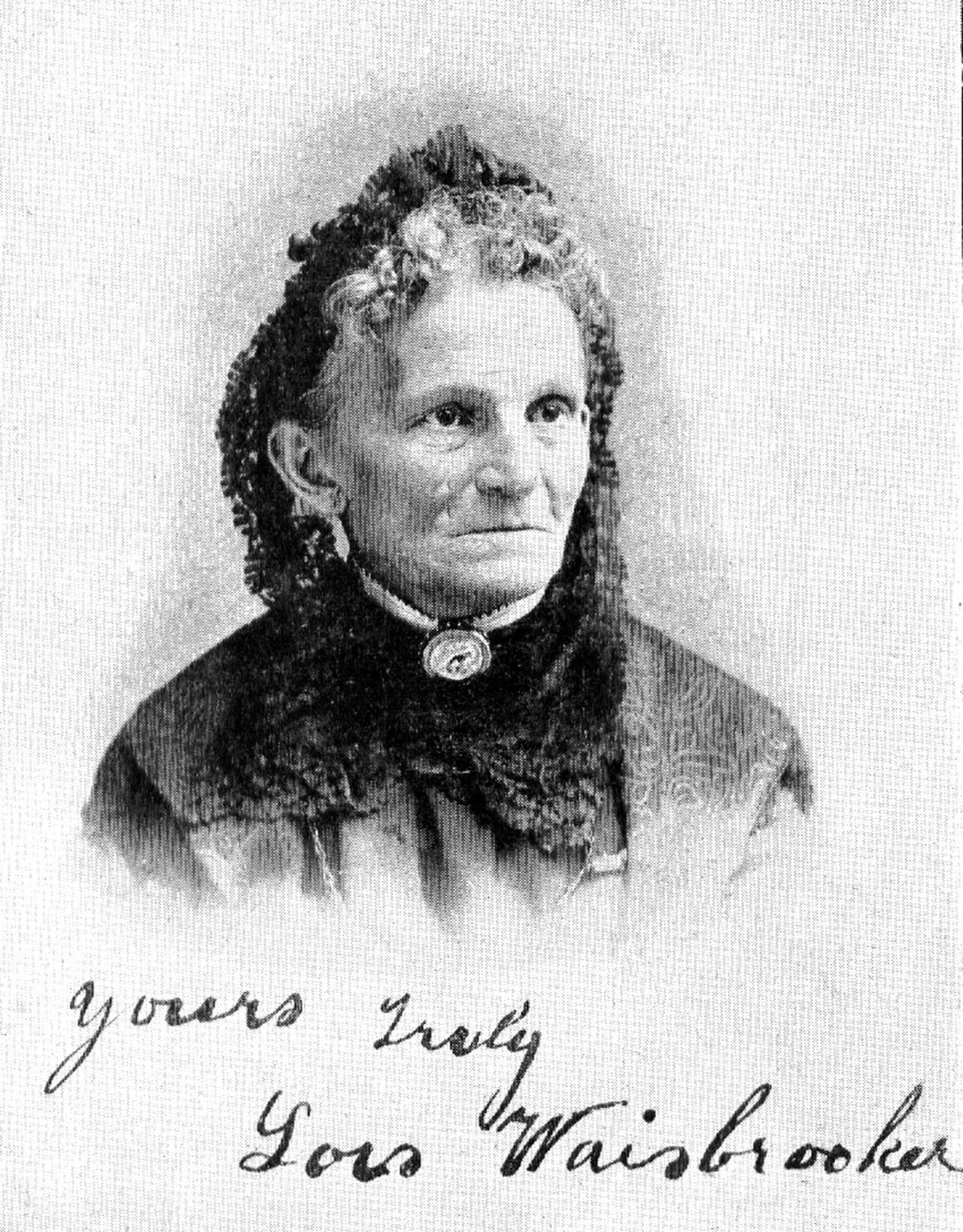 Portrait of Lois Waisbrooker (1826–1909) – memorial page