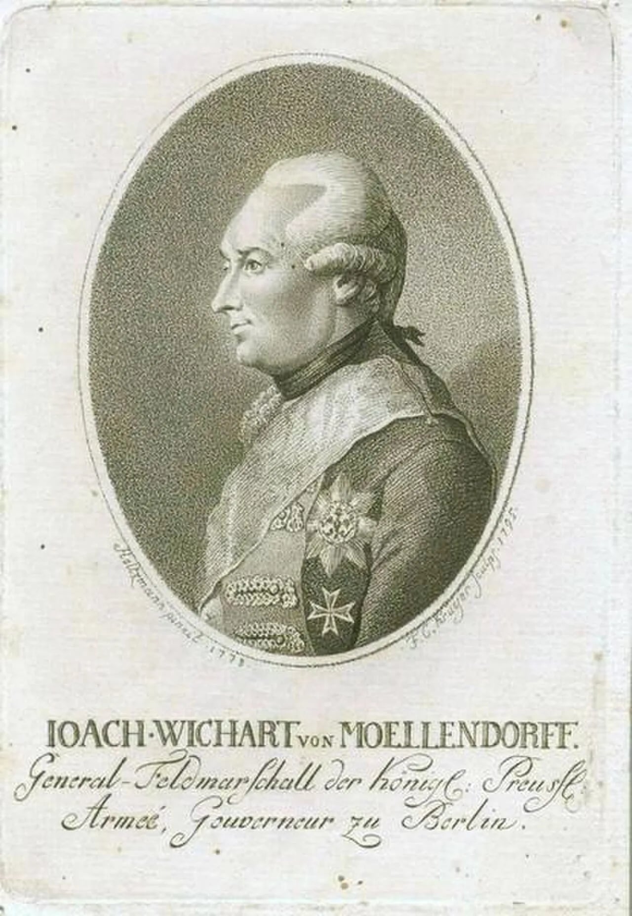 Porträt von Wichard von Möllendorff (1724–1816) – Gedenkseite