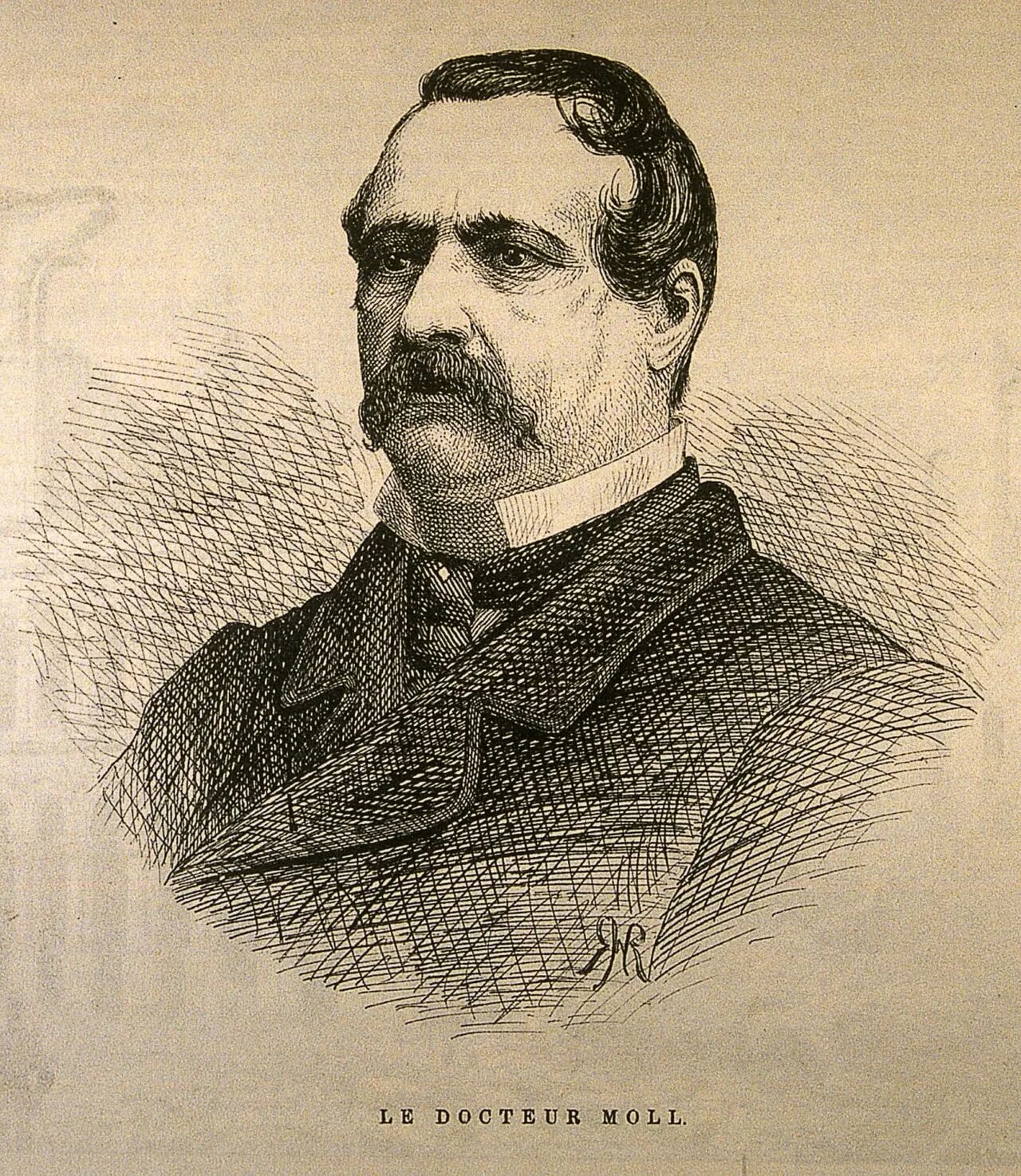 Porträt von Louis-Joseph Moll (1816–1872) – Gedenkseite