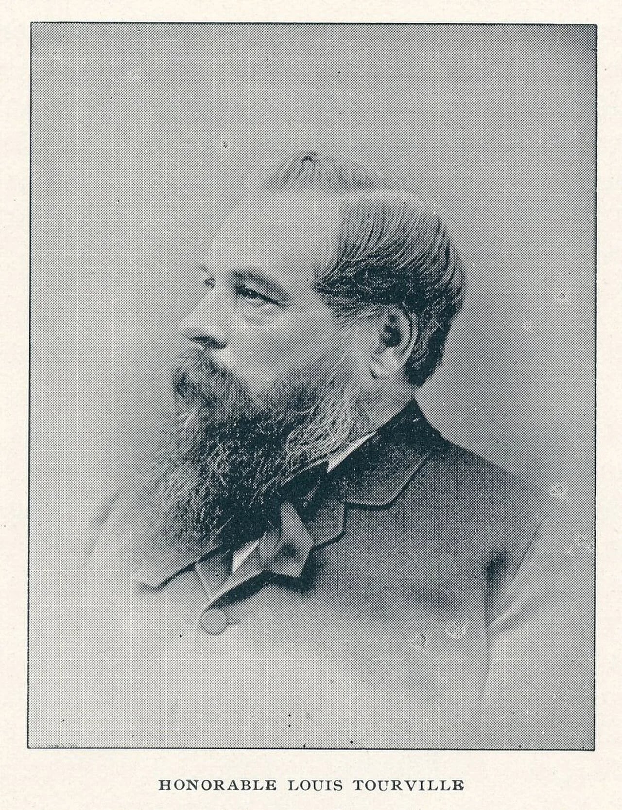 Porträt von Louis Tourville (1831–1896) – Gedenkseite