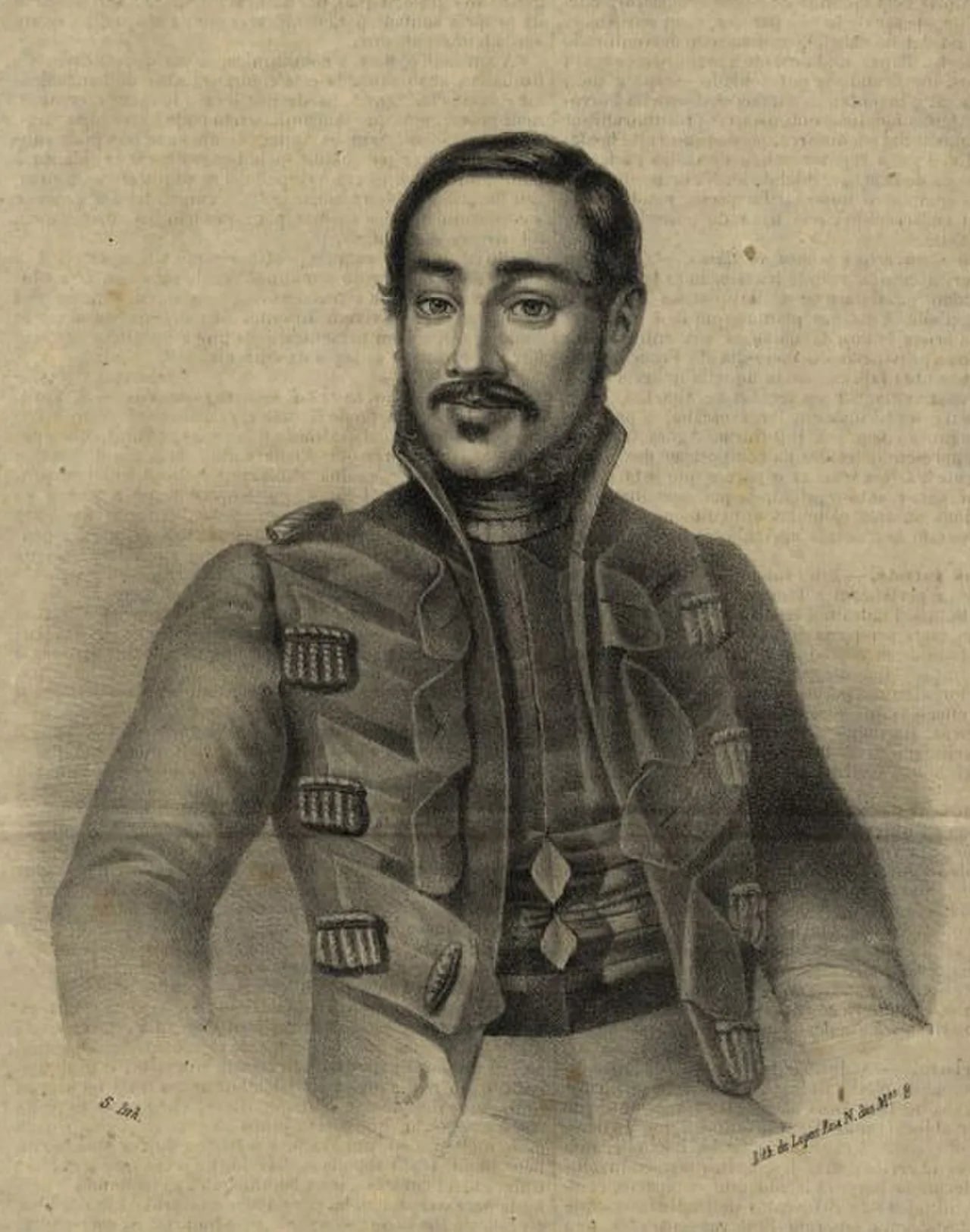 Porträt von Luís da Silva Mouzinho de Albuquerque (1792–1846) – Gedenkseite